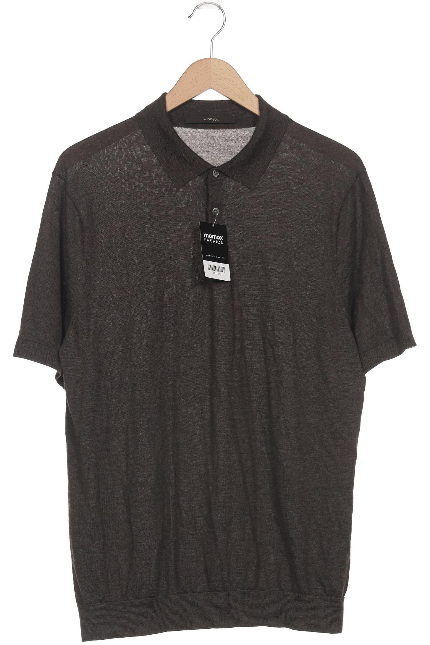 

windsor. Herren Poloshirt, braun, Gr. 56