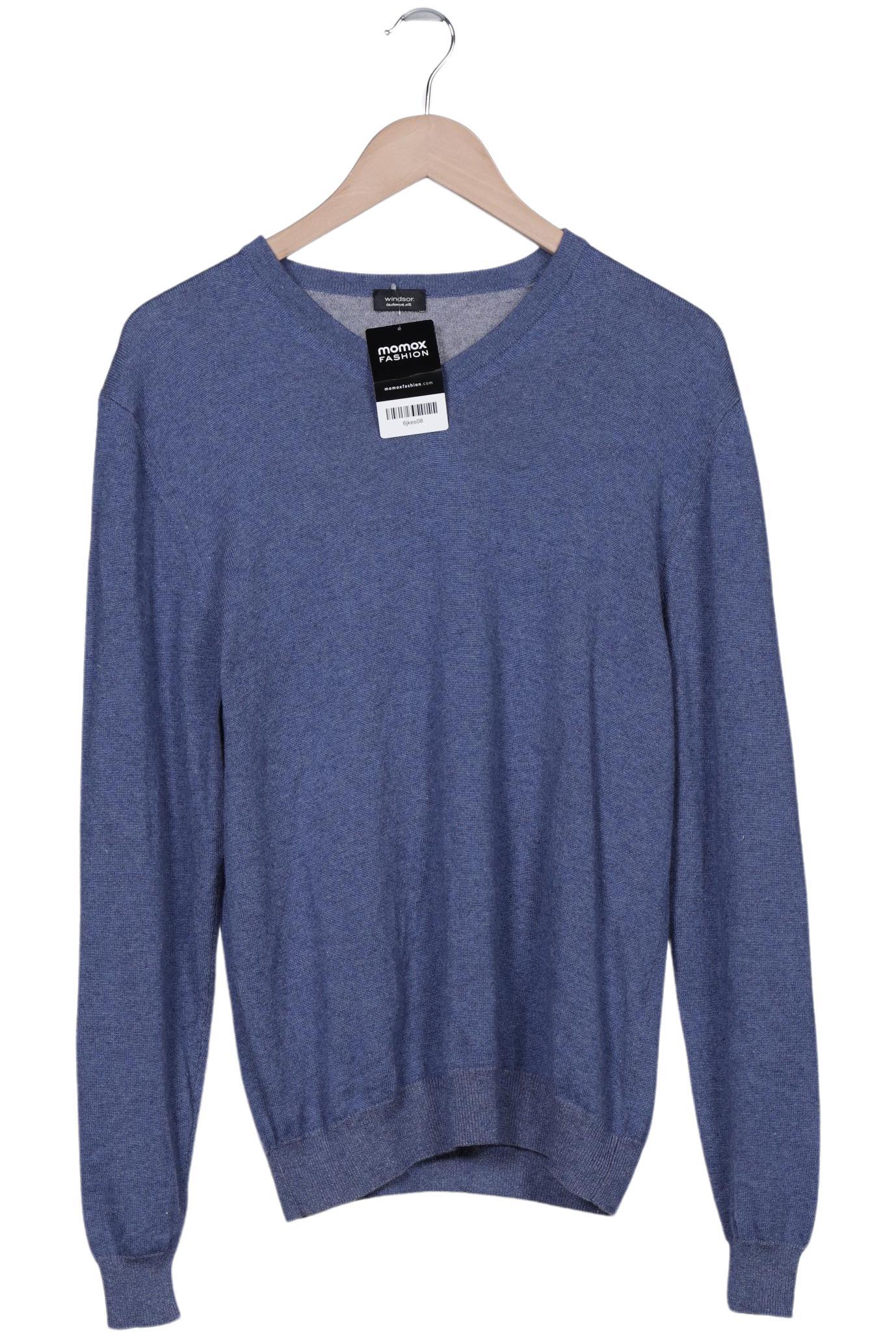 

windsor. Herren Pullover, blau, Gr. 50