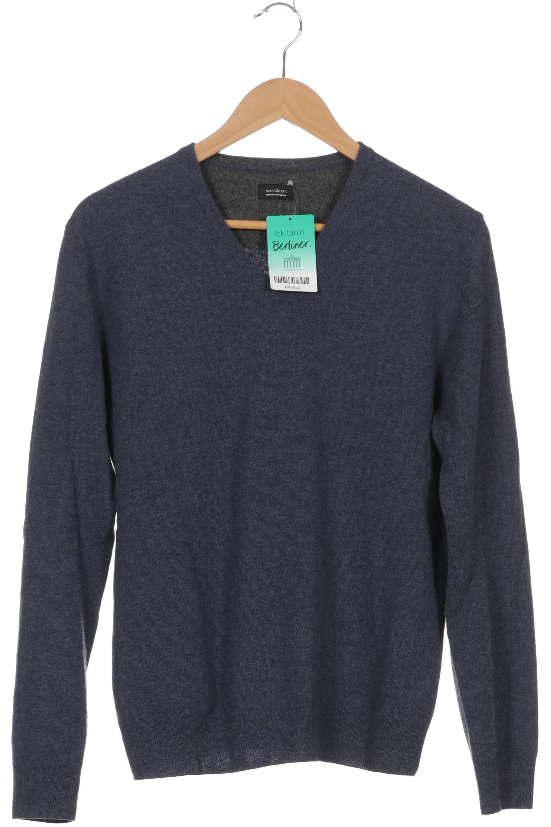 

windsor. Herren Pullover, blau, Gr. 46