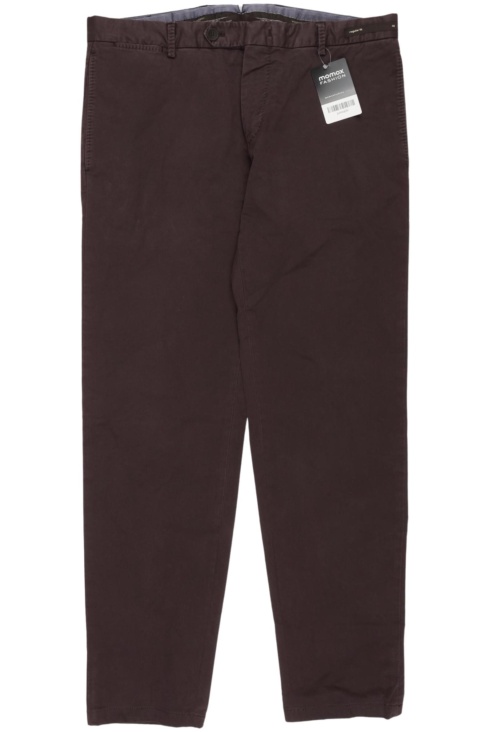 

windsor. Herren Stoffhose, bordeaux, Gr. 48