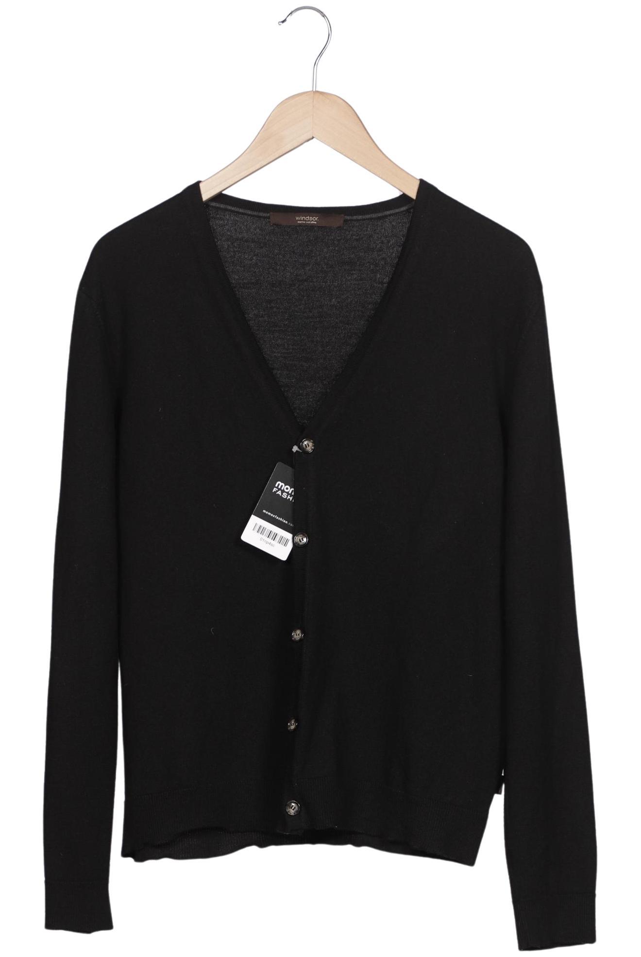 

windsor. Herren Strickjacke, schwarz, Gr. 54