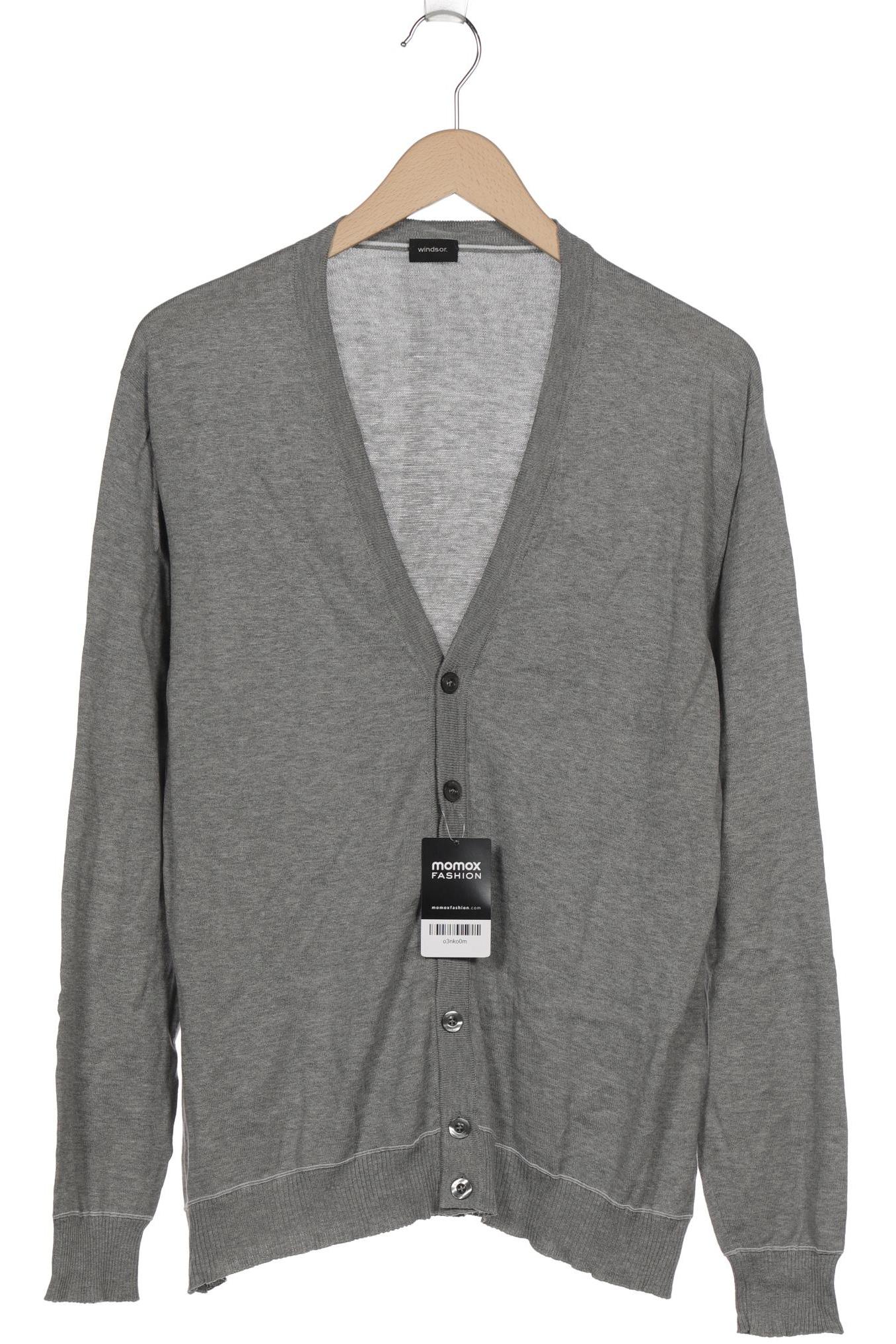 

windsor. Herren Strickjacke, grau, Gr. 52