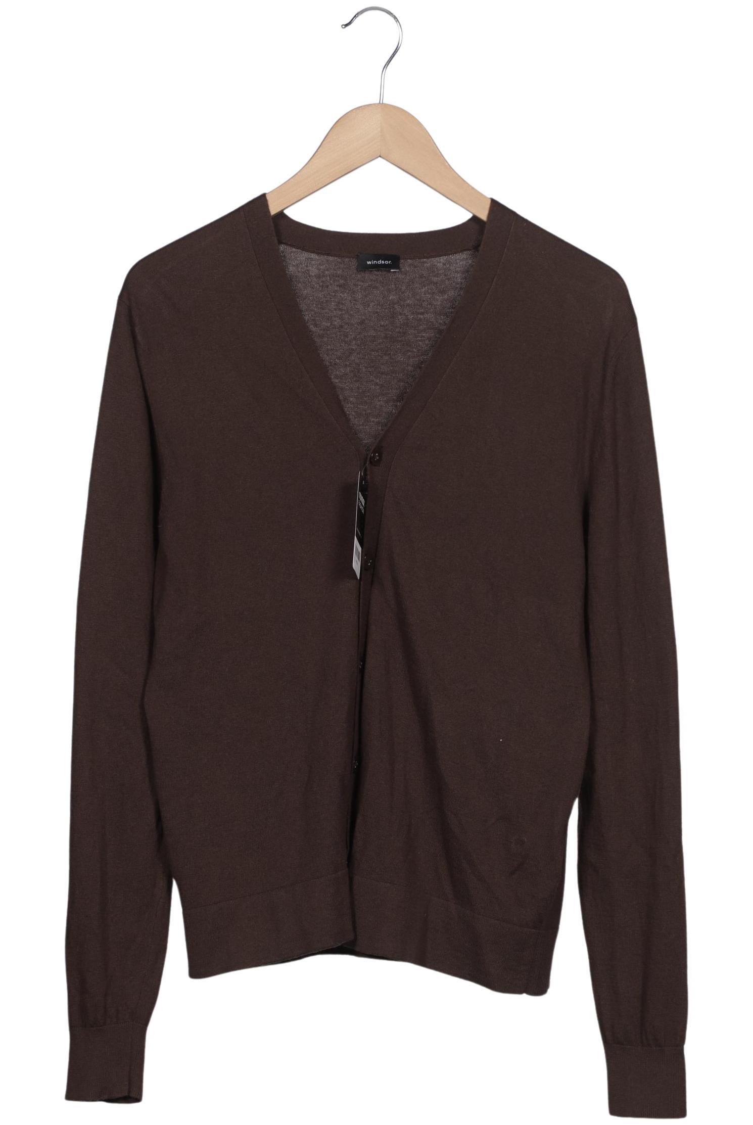 

windsor. Herren Strickjacke, braun, Gr. 50