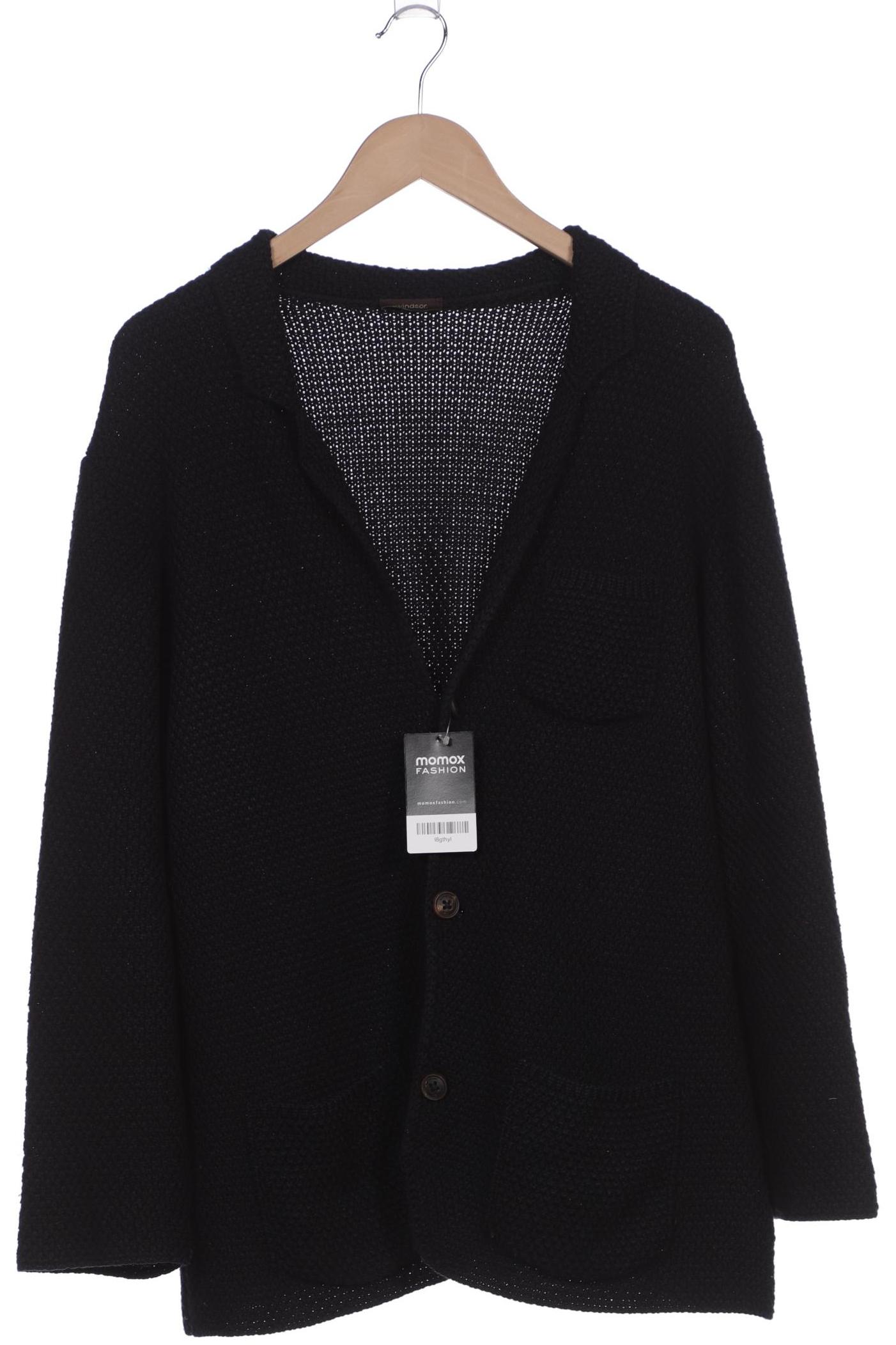 

windsor. Herren Strickjacke, schwarz, Gr. 56