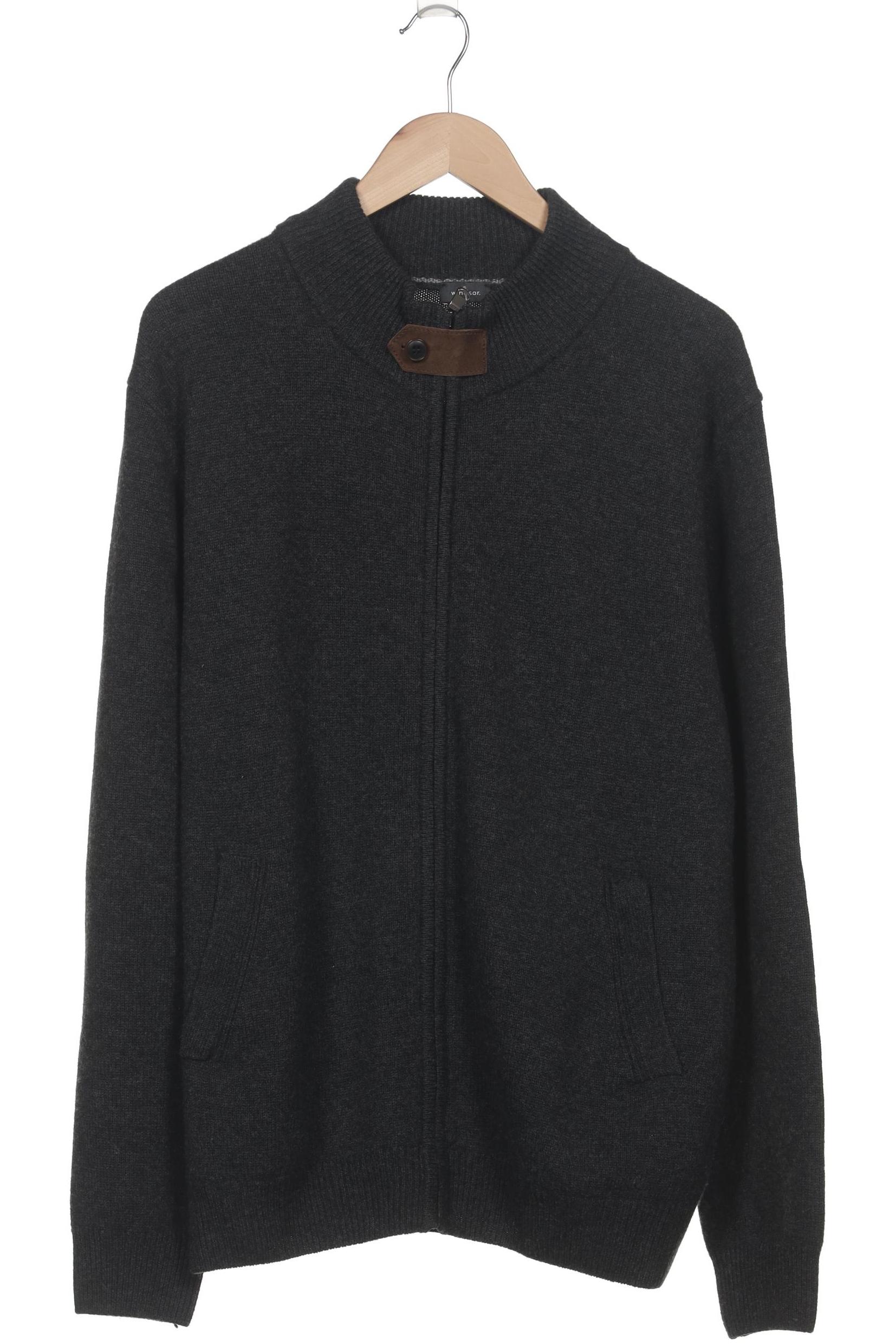 

windsor. Herren Strickjacke, schwarz, Gr. 56