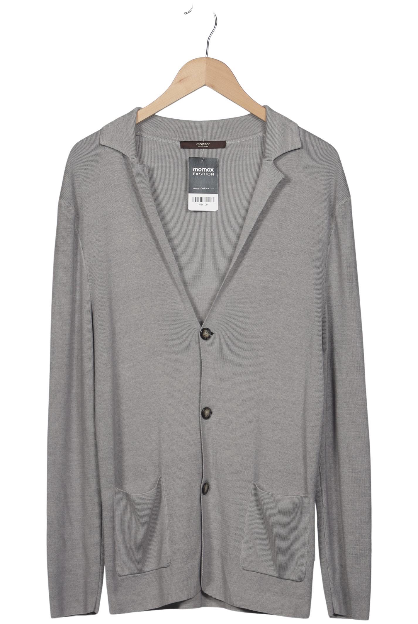 

windsor. Herren Strickjacke, grau, Gr. 54