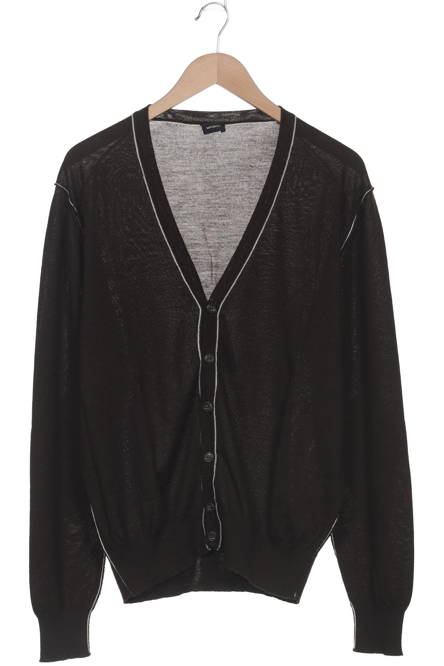 

windsor. Herren Strickjacke, braun, Gr. 50