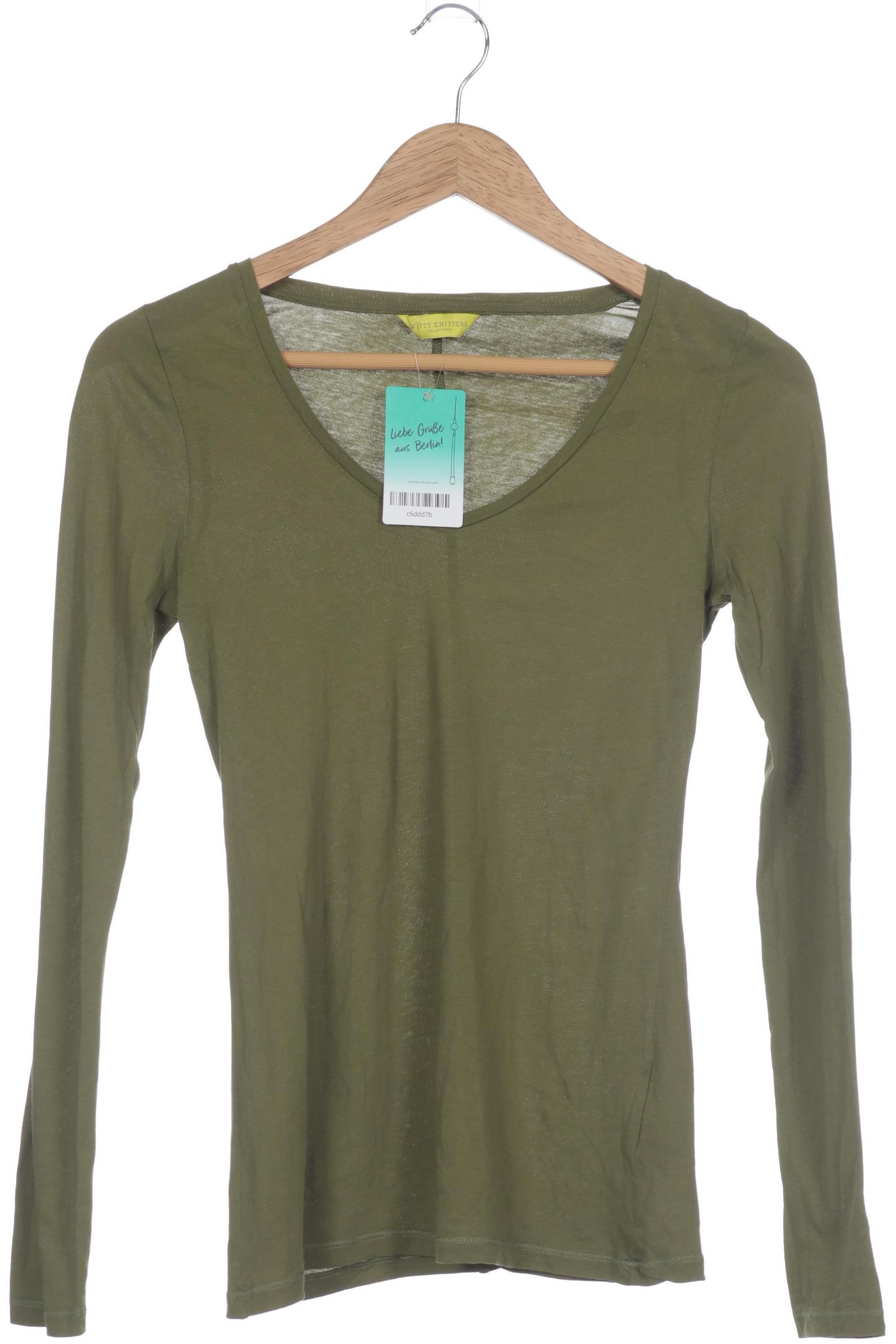 

Witty Knitters Damen Langarmshirt, grün, Gr.