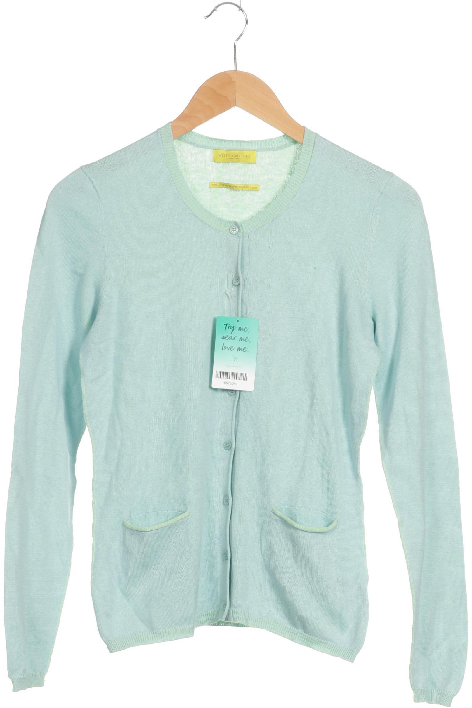 

Witty Knitters Damen Strickjacke, türkis, Gr.