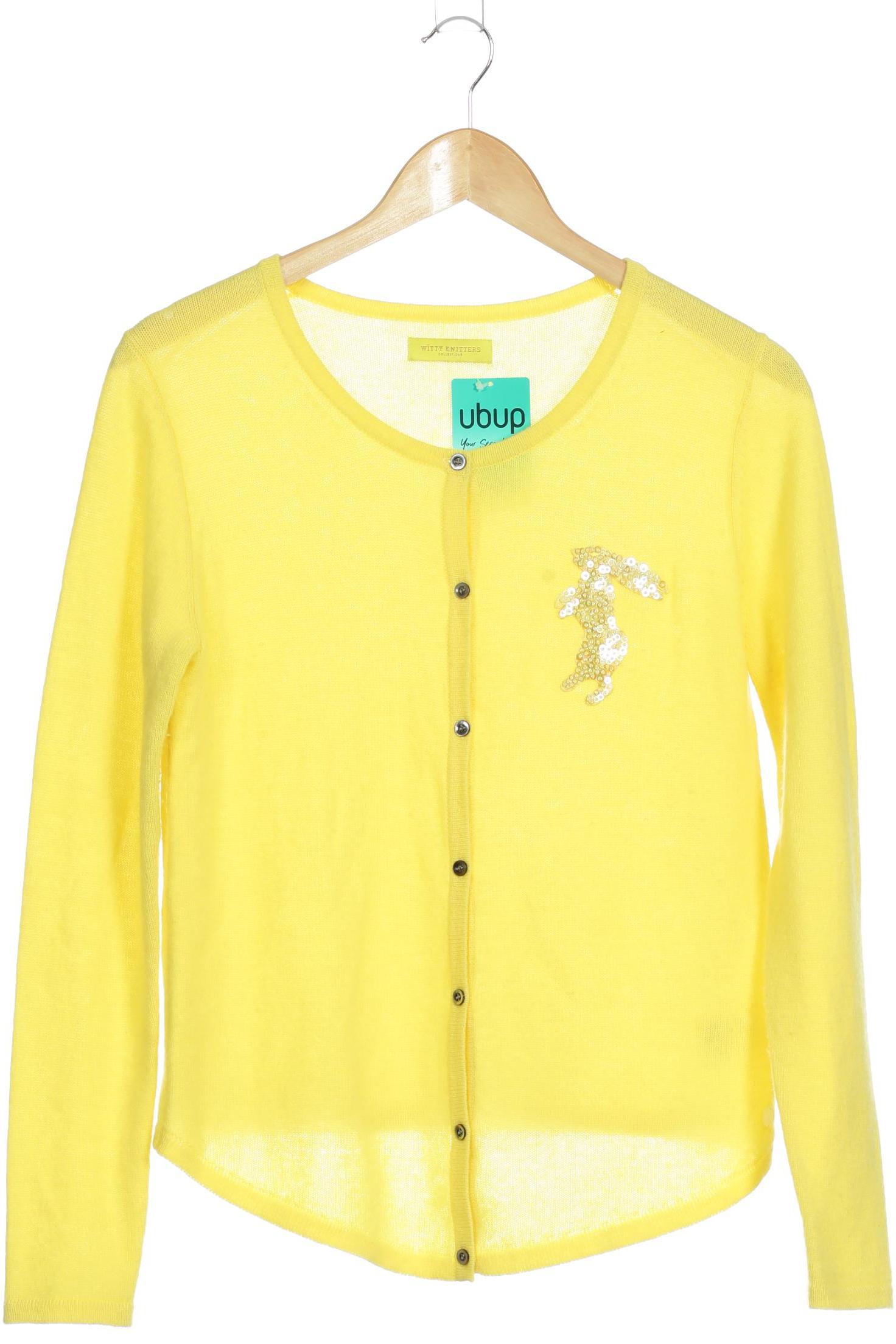 

Witty Knitters Damen Strickjacke, gelb, Gr.