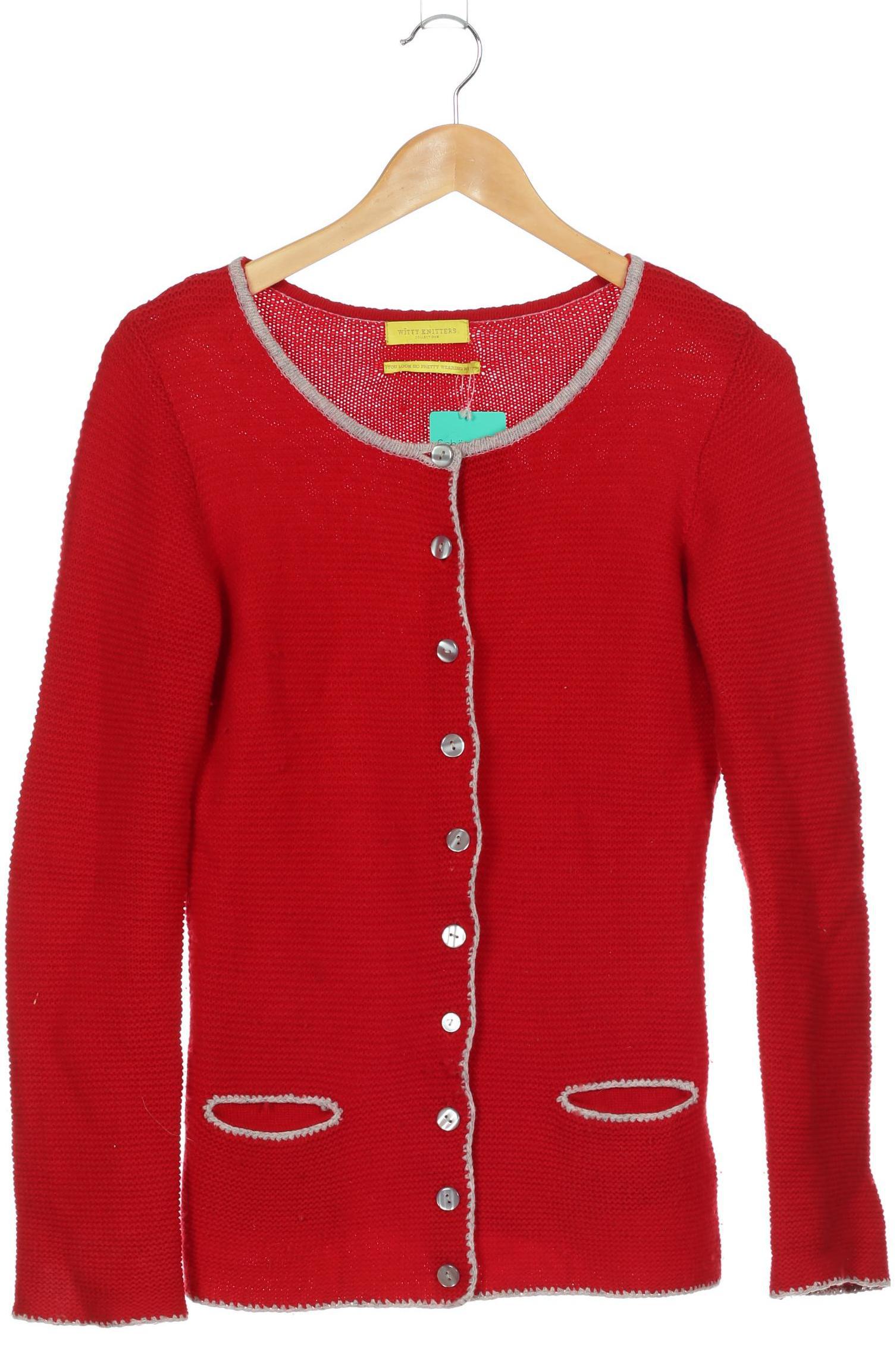 

Witty Knitters Damen Strickjacke, rot, Gr.