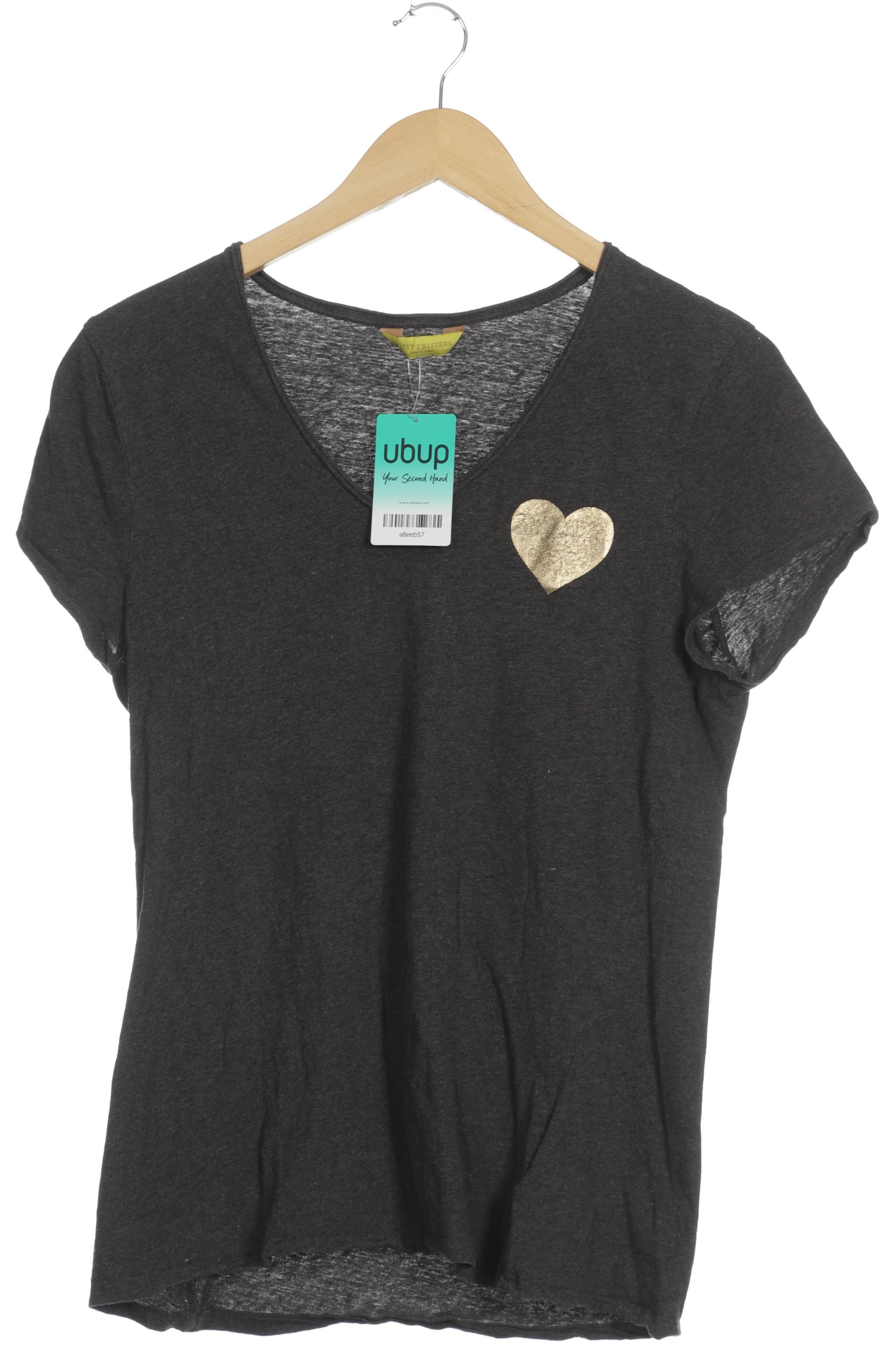 

Witty Knitters Damen T-Shirt, grau, Gr.