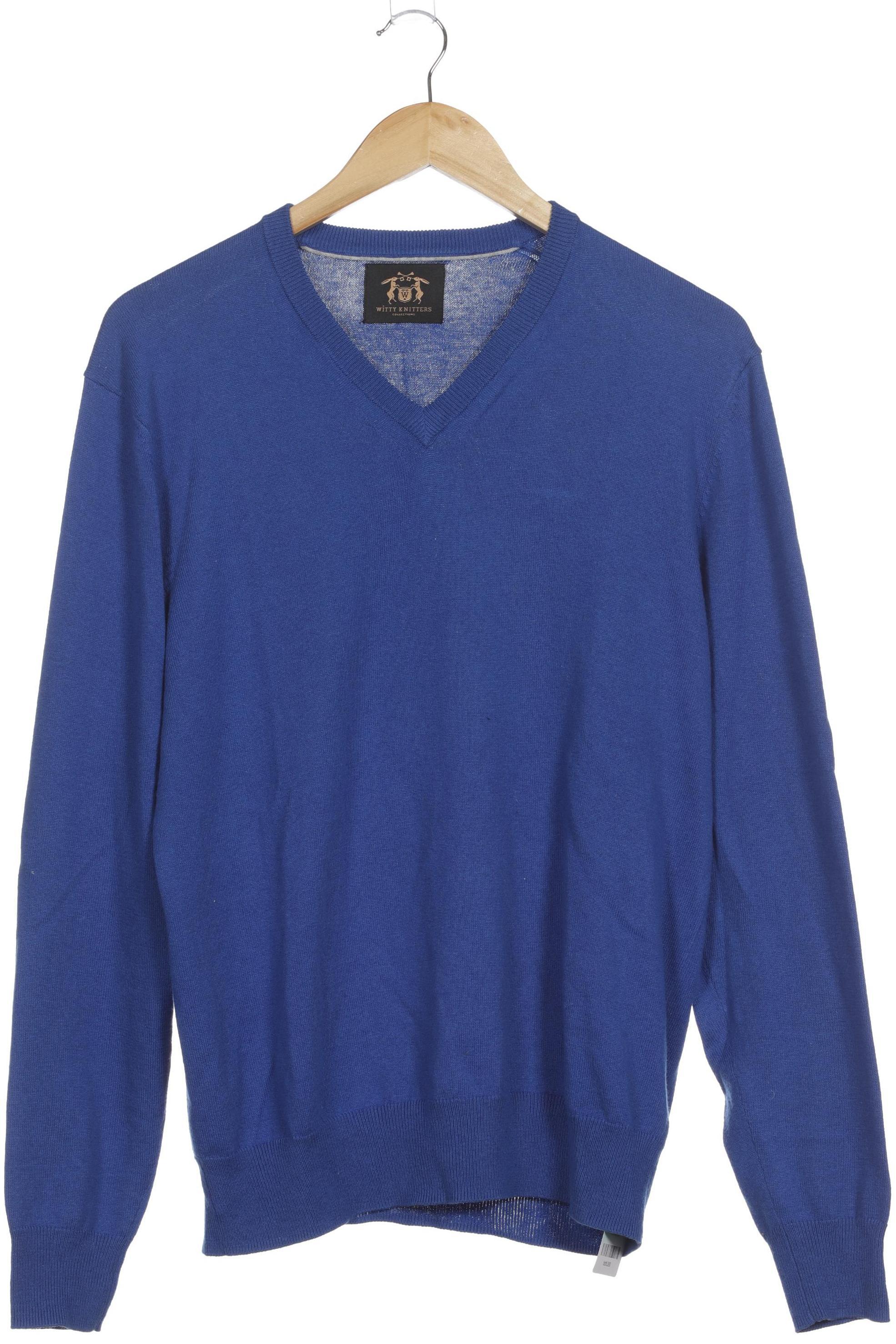

Witty Knitters Herren Pullover, blau, Gr.