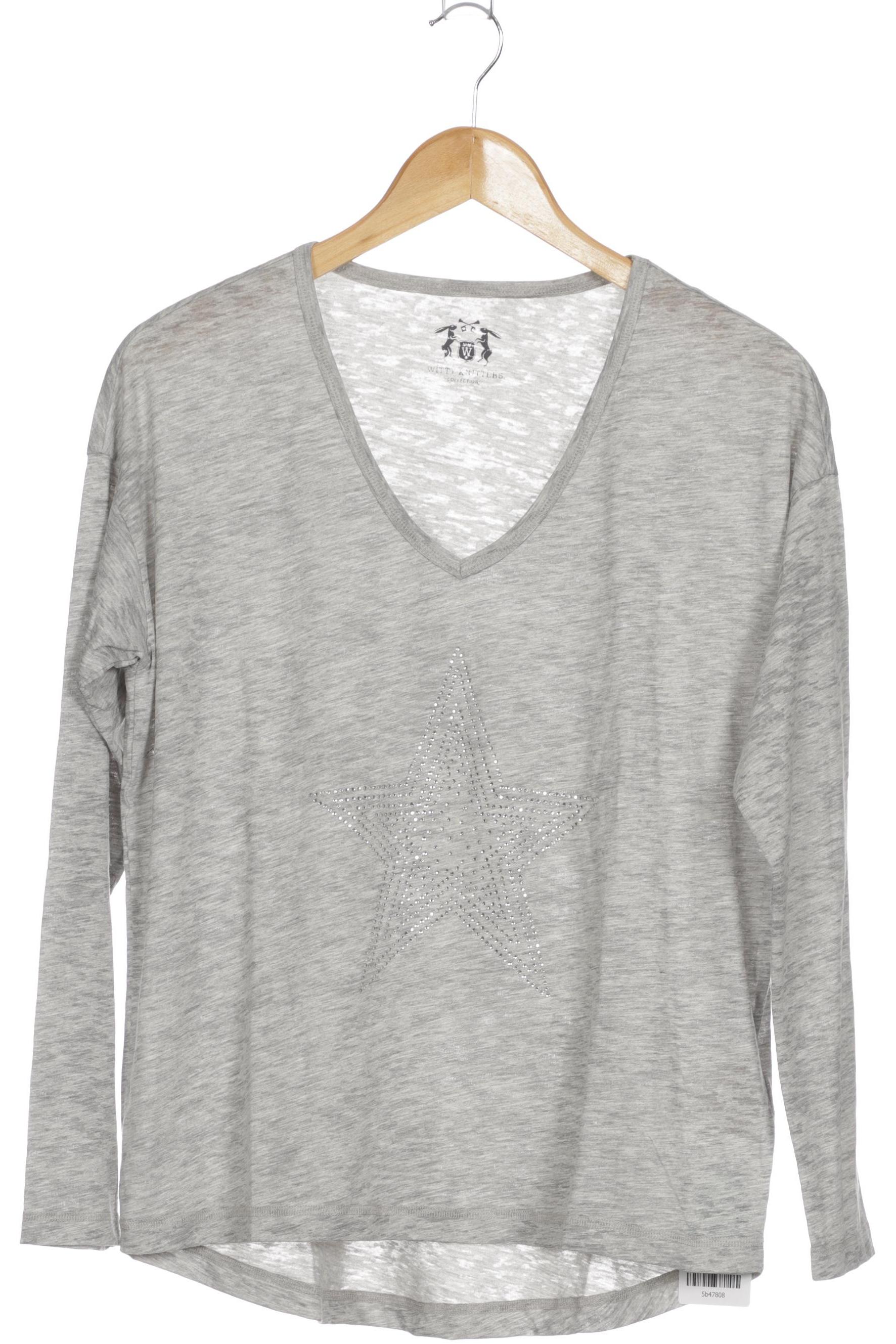 

Witty Knitters Damen Langarmshirt, grau, Gr. 34