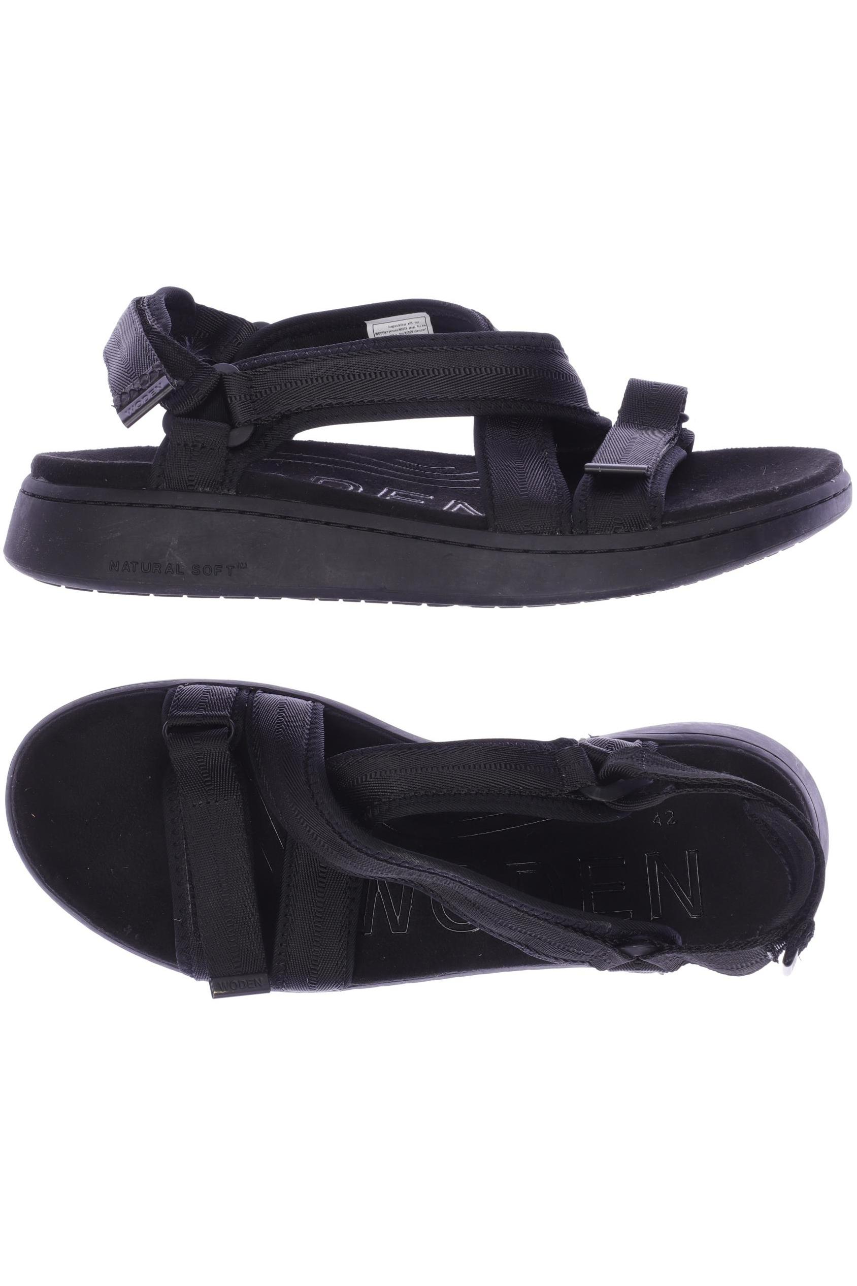 

Woden Damen Sandale, schwarz, Gr. 42