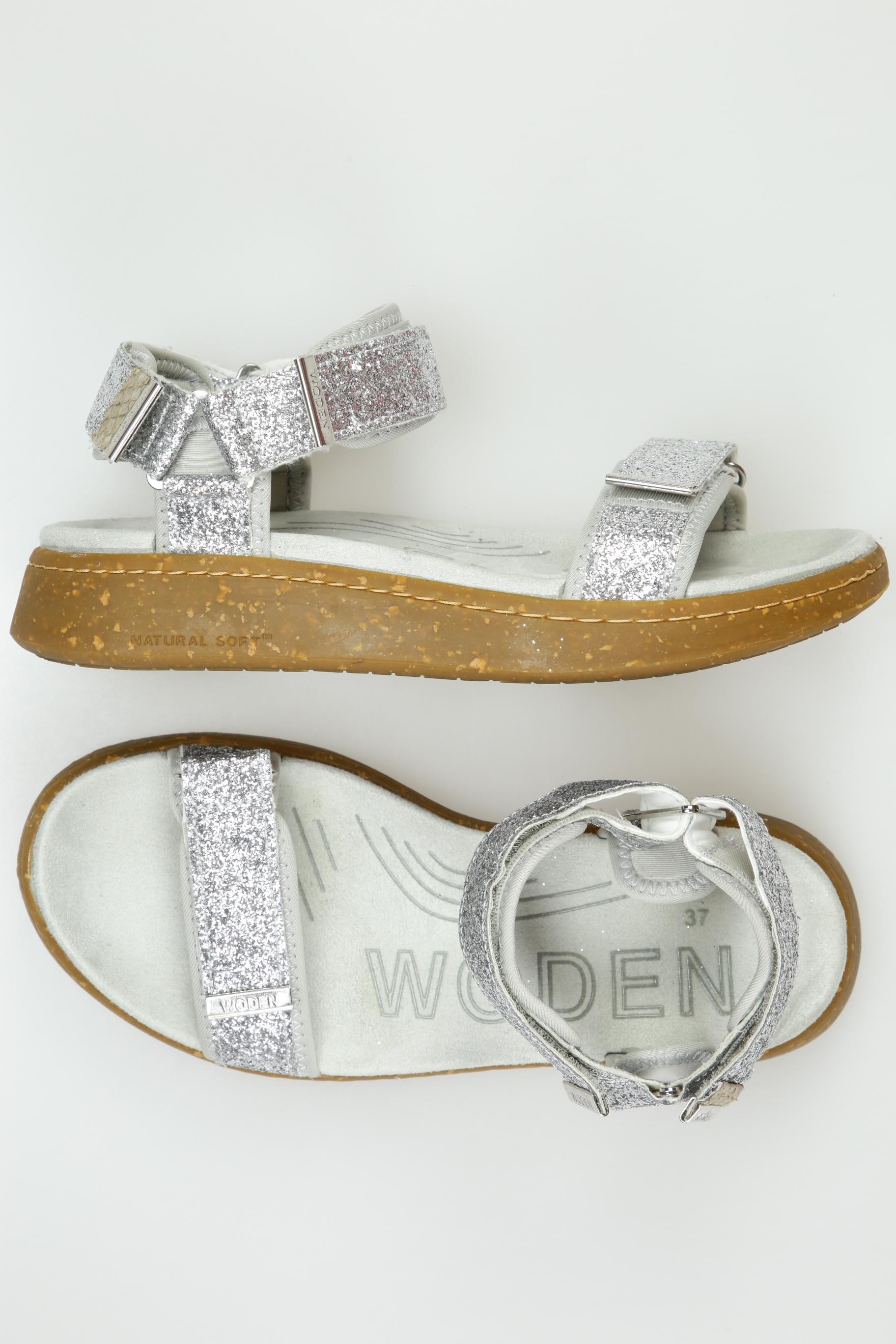 

Woden Damen Sandale, silber, Gr. 37