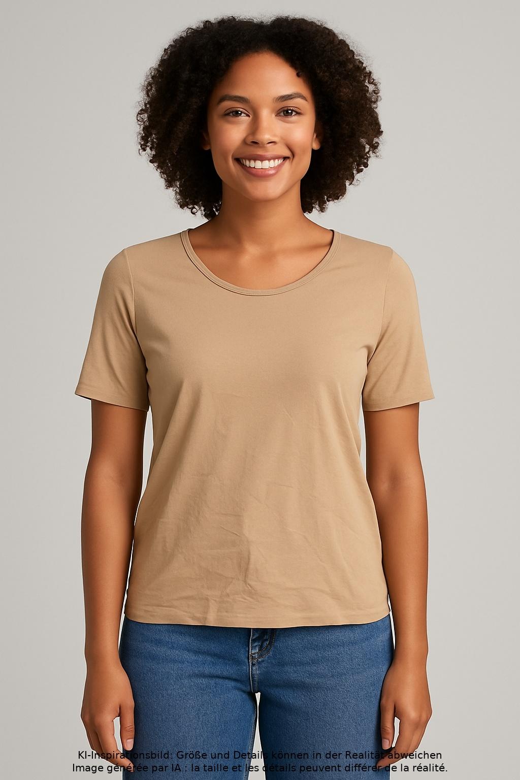 

Wolford Damen T-Shirt, beige, Gr. 38
