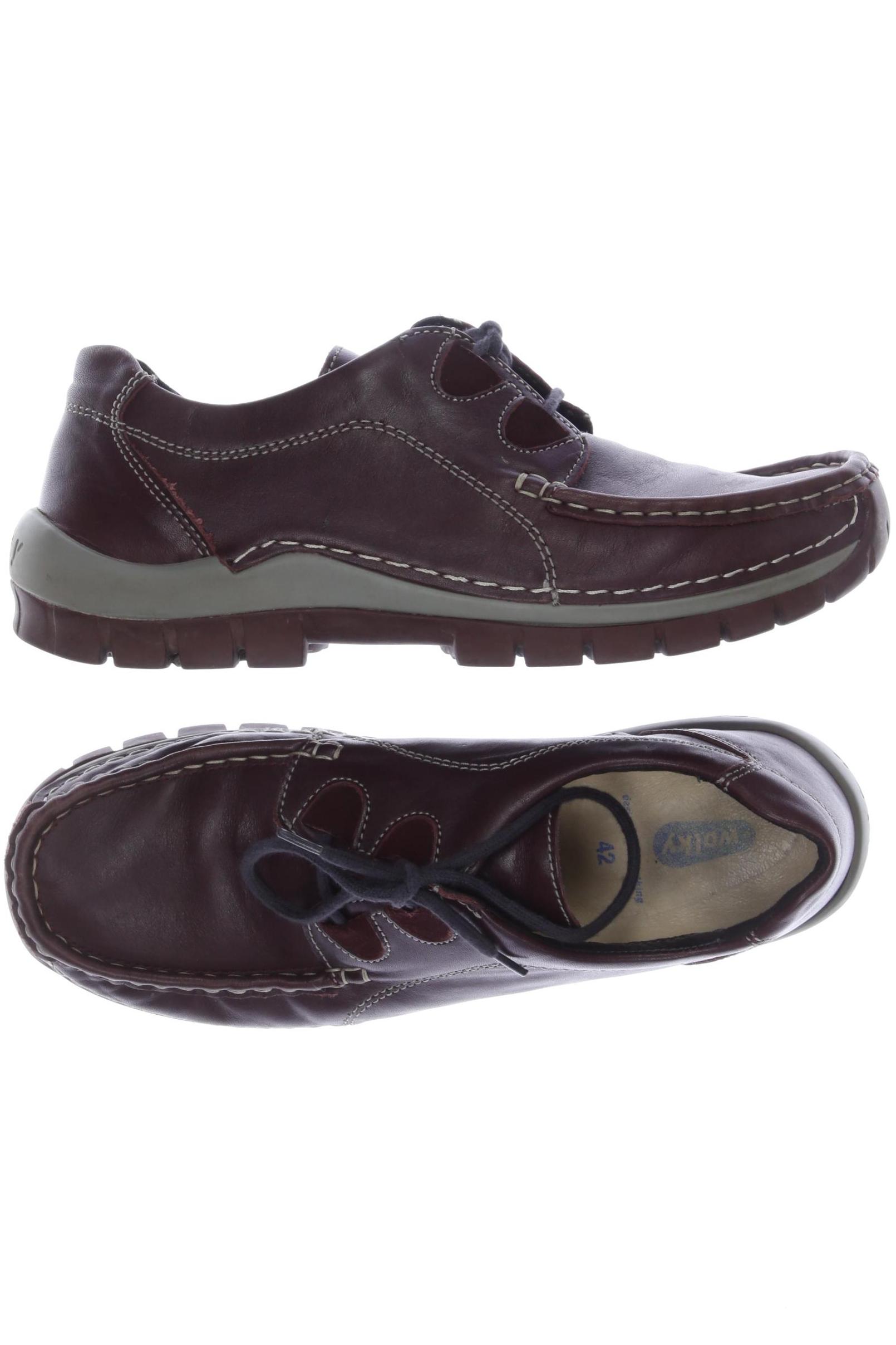 

wolky Damen Halbschuh, bordeaux, Gr. 42