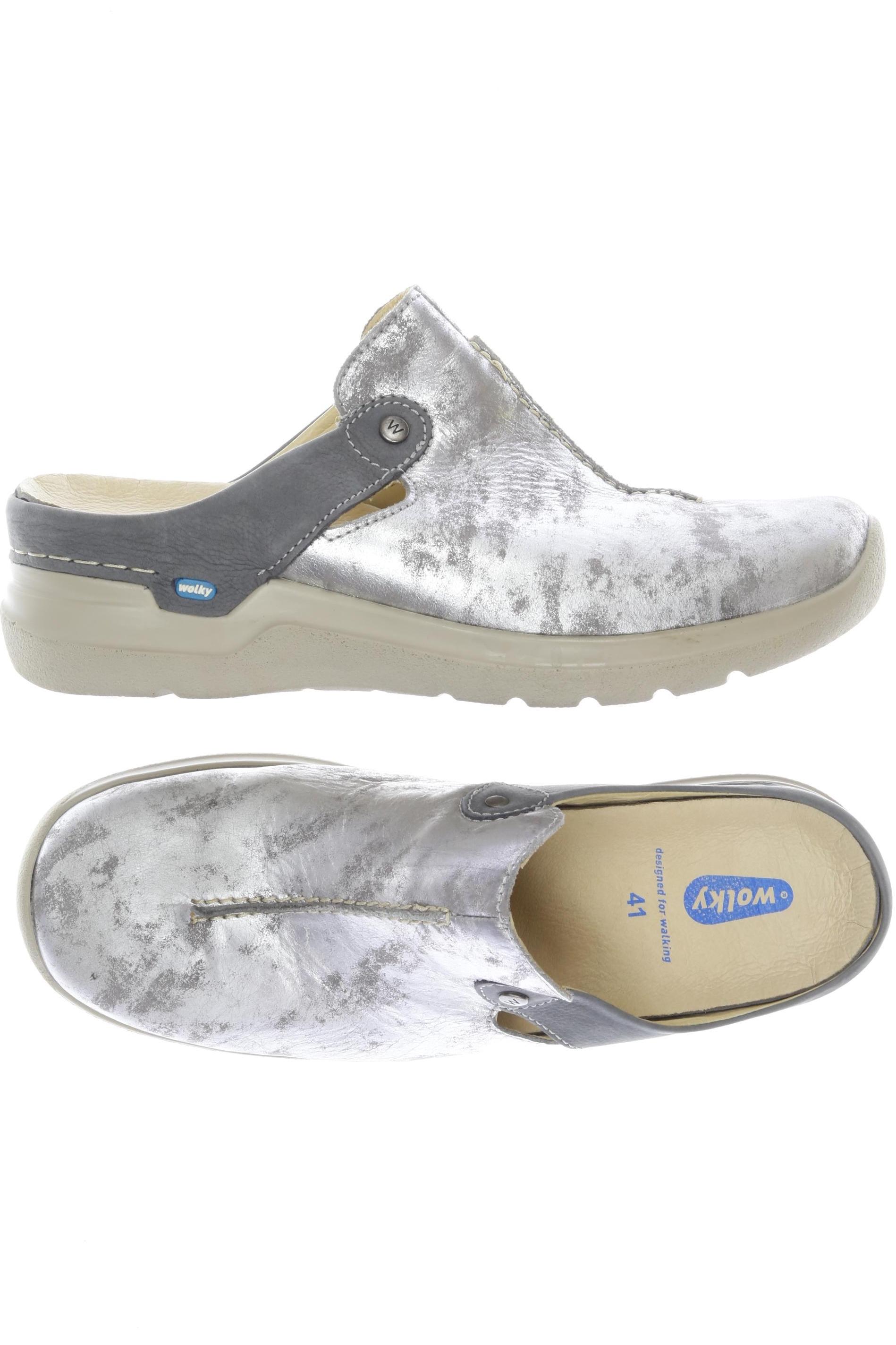 

wolky Damen Sandale, silber, Gr. 41