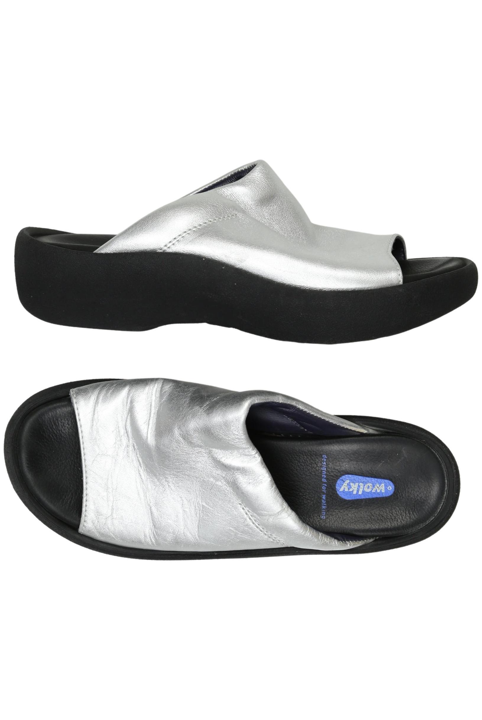 

wolky Damen Sandale, silber, Gr. 40