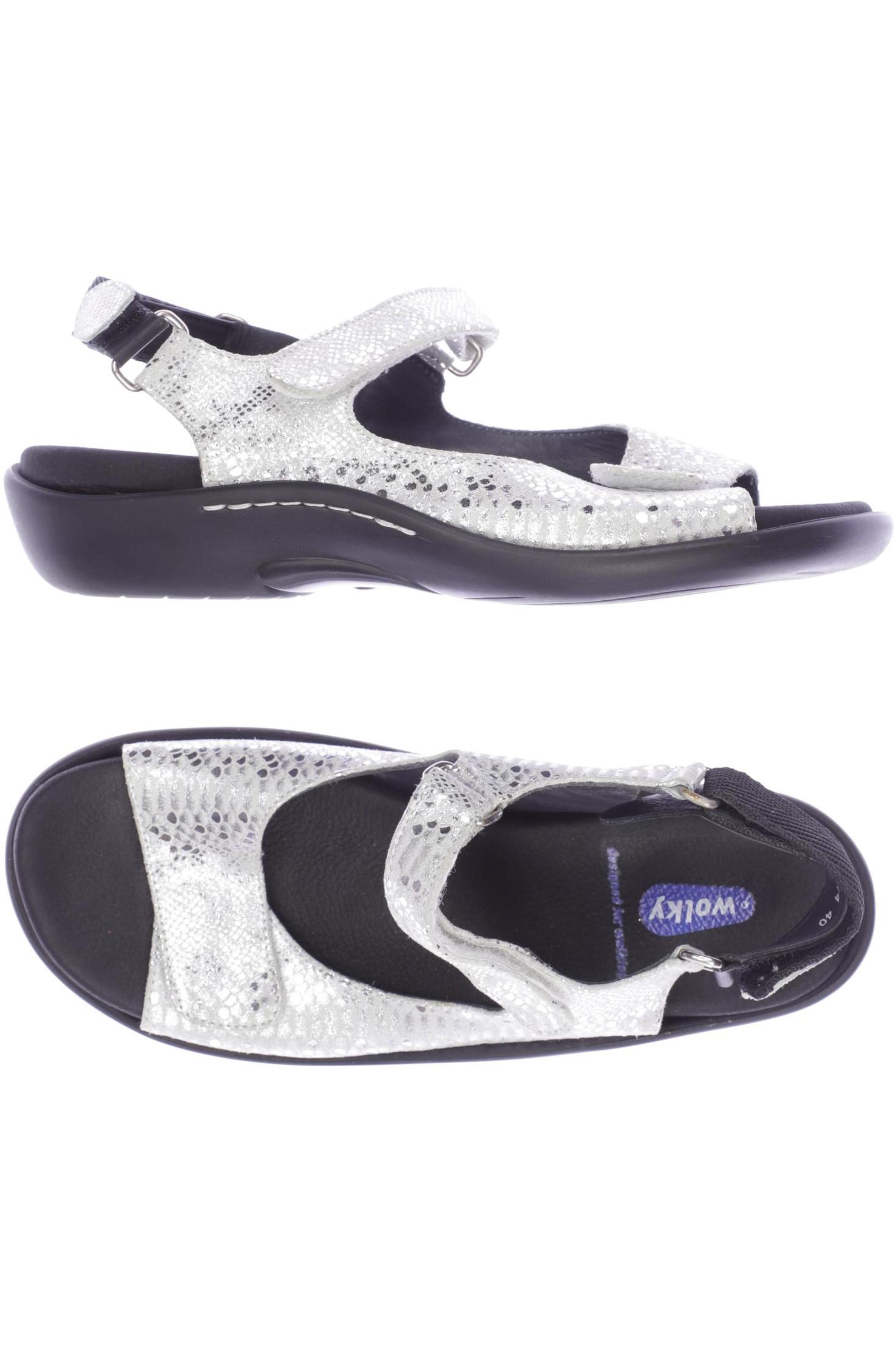 

wolky Damen Sandale, silber