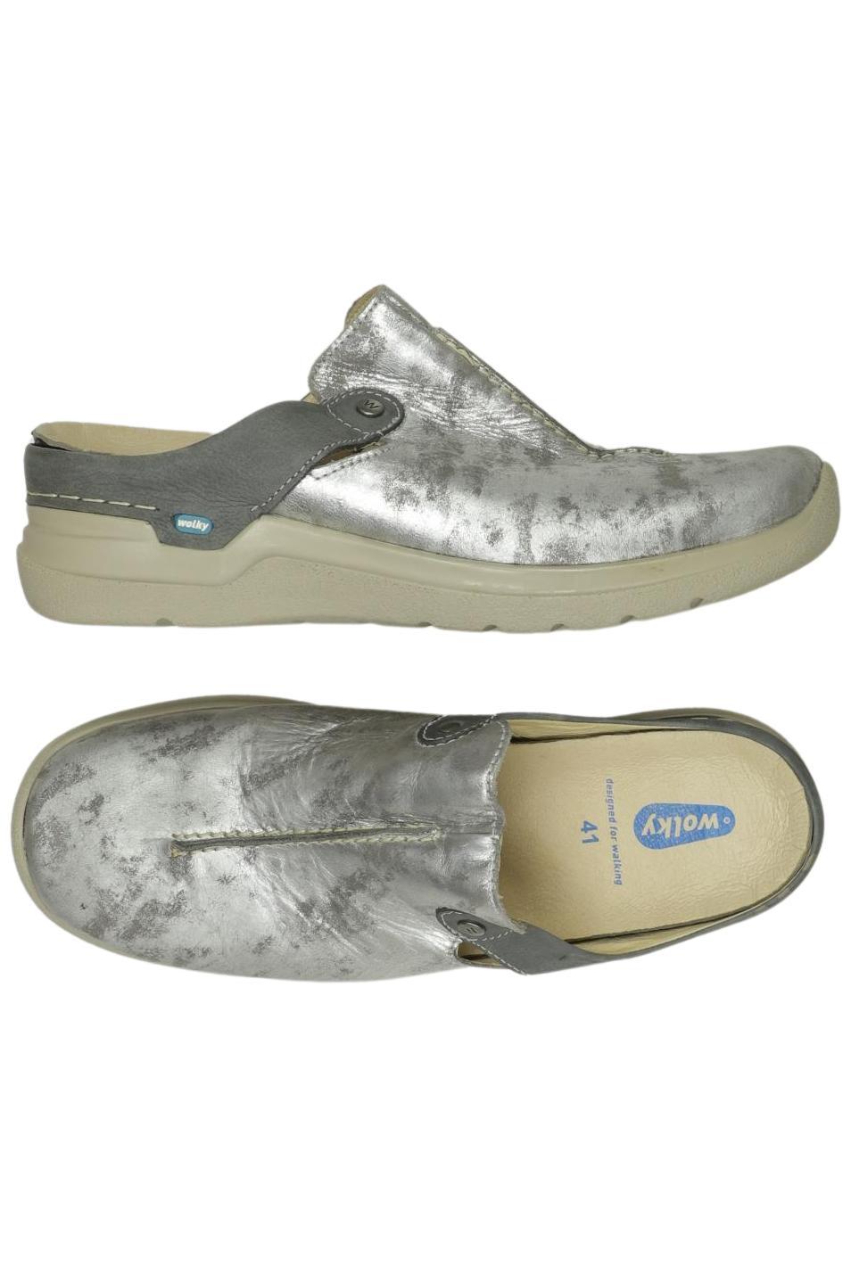 

wolky Damen Sandale, silber, Gr. 41