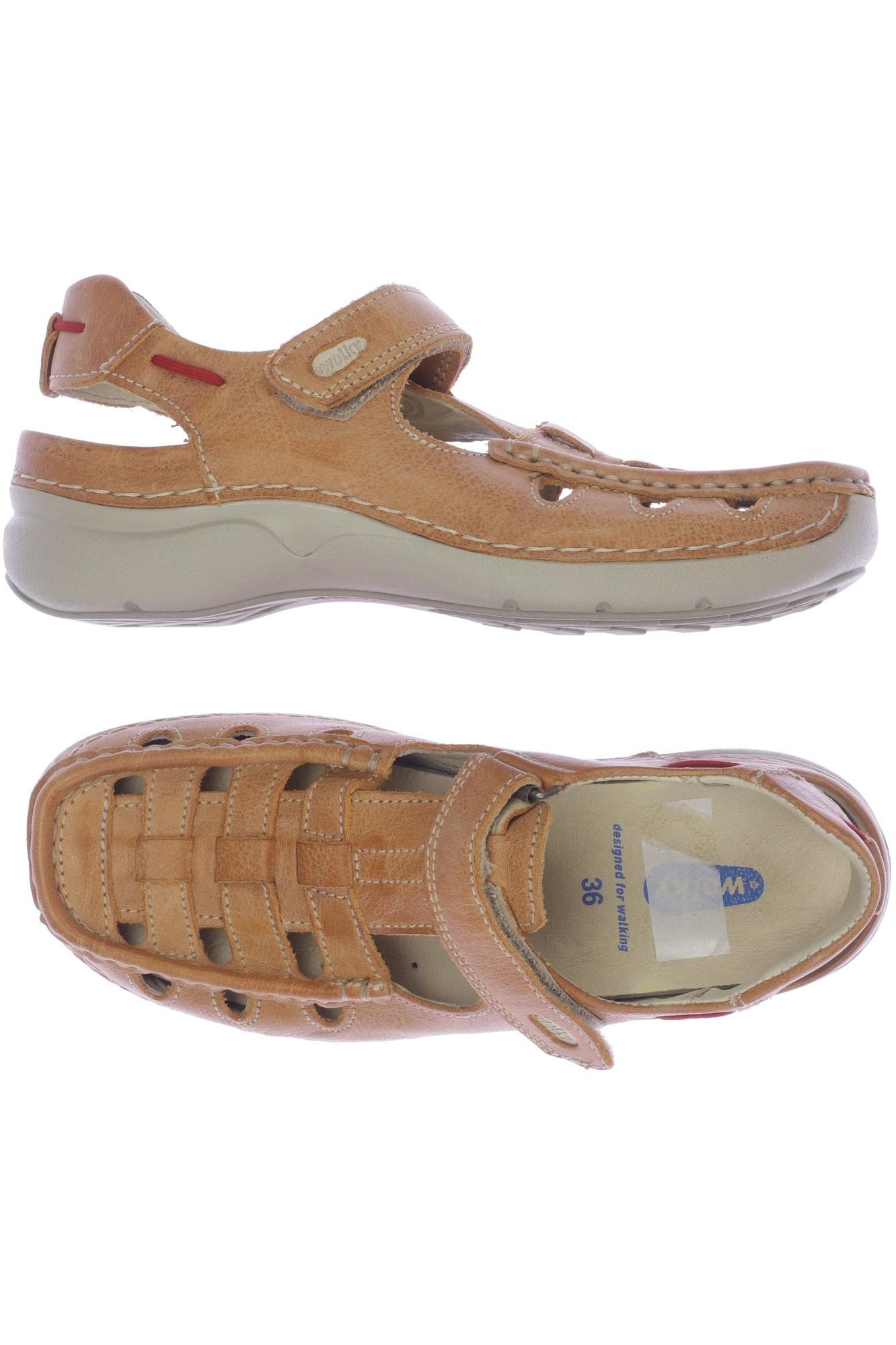 

wolky Damen Sandale, orange, Gr. 36