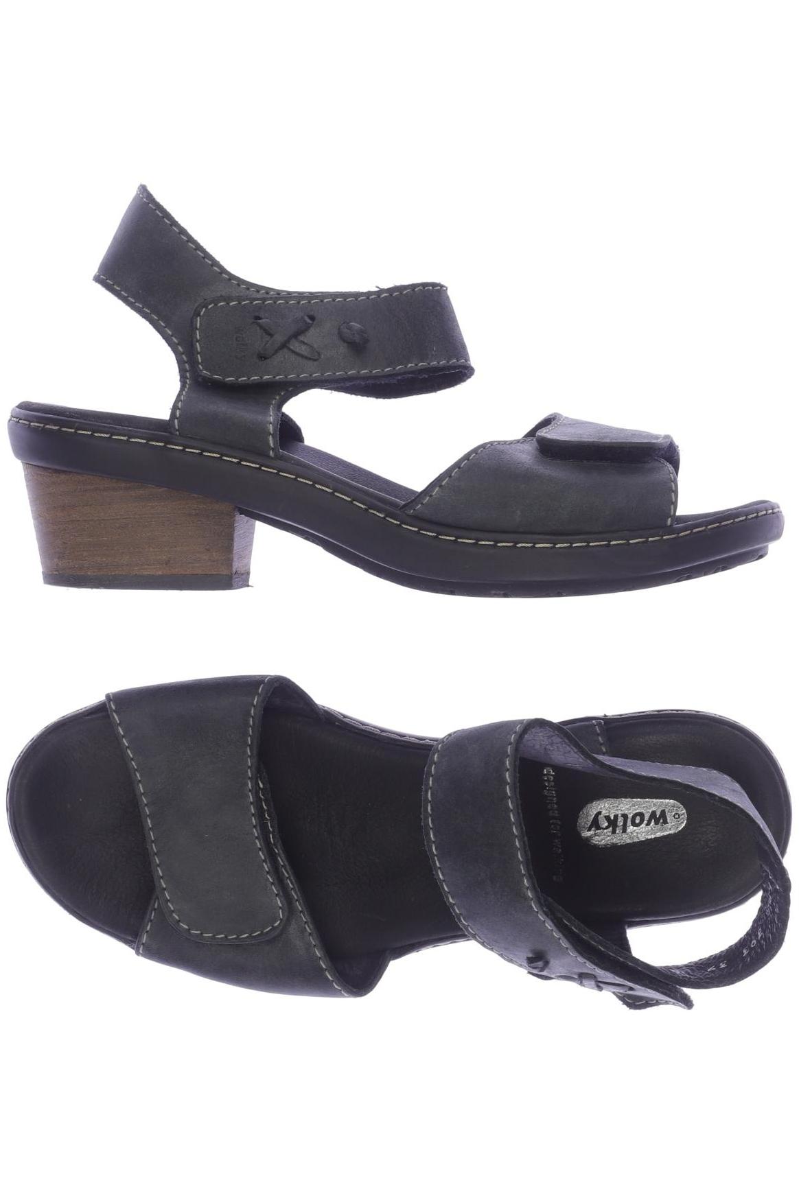 

wolky Damen Sandale, schwarz