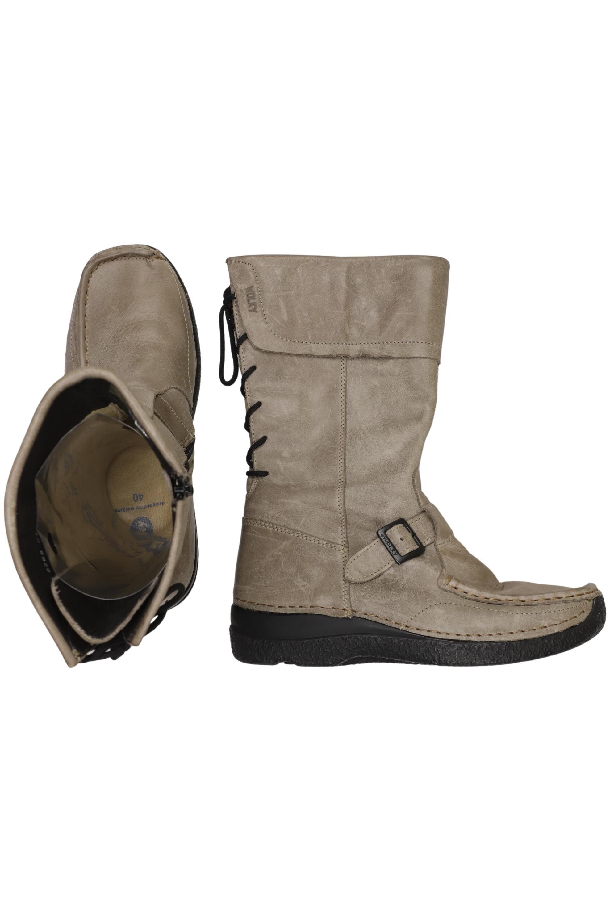 

wolky Damen Stiefel, beige, Gr. 40