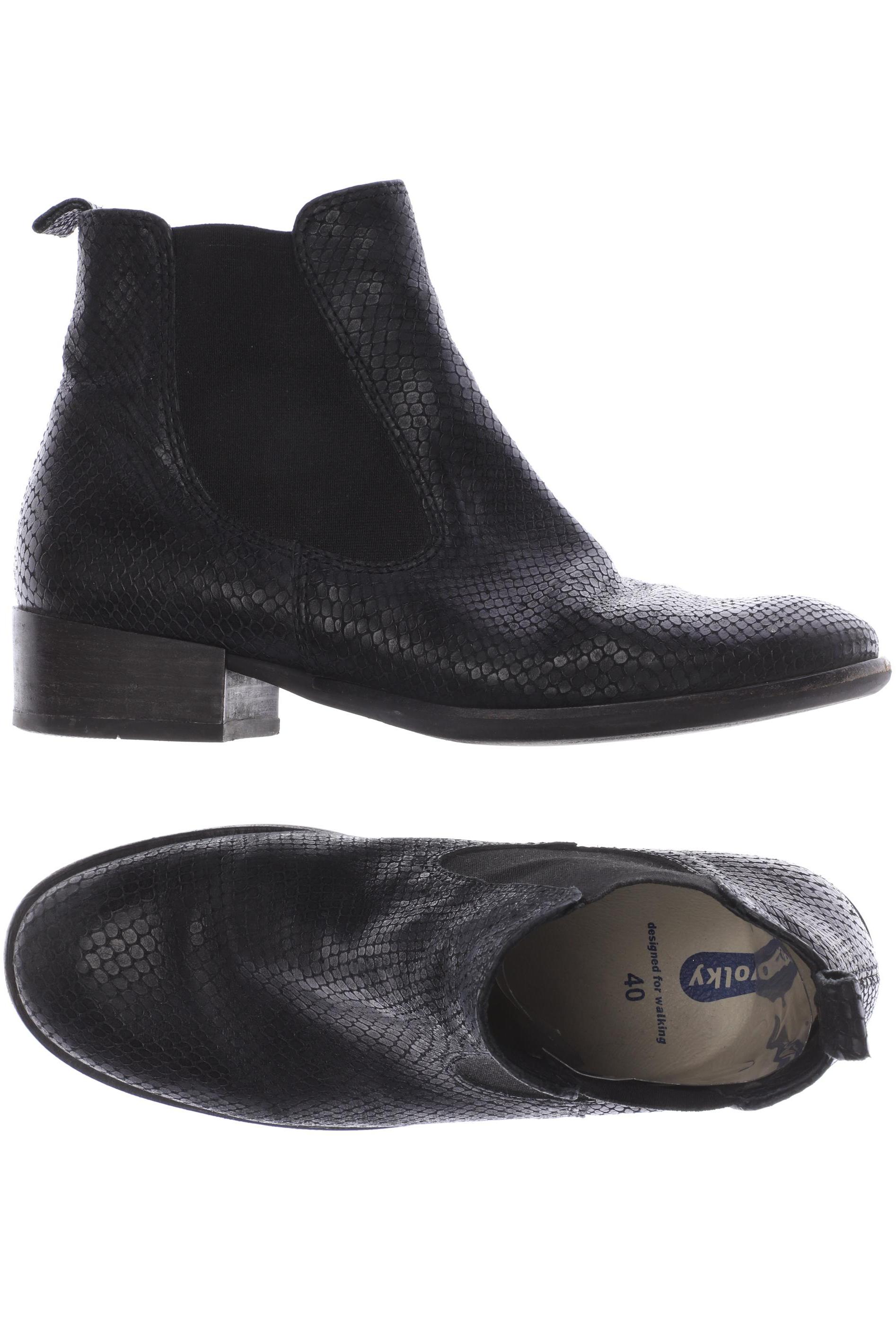 

wolky Damen Stiefelette, schwarz