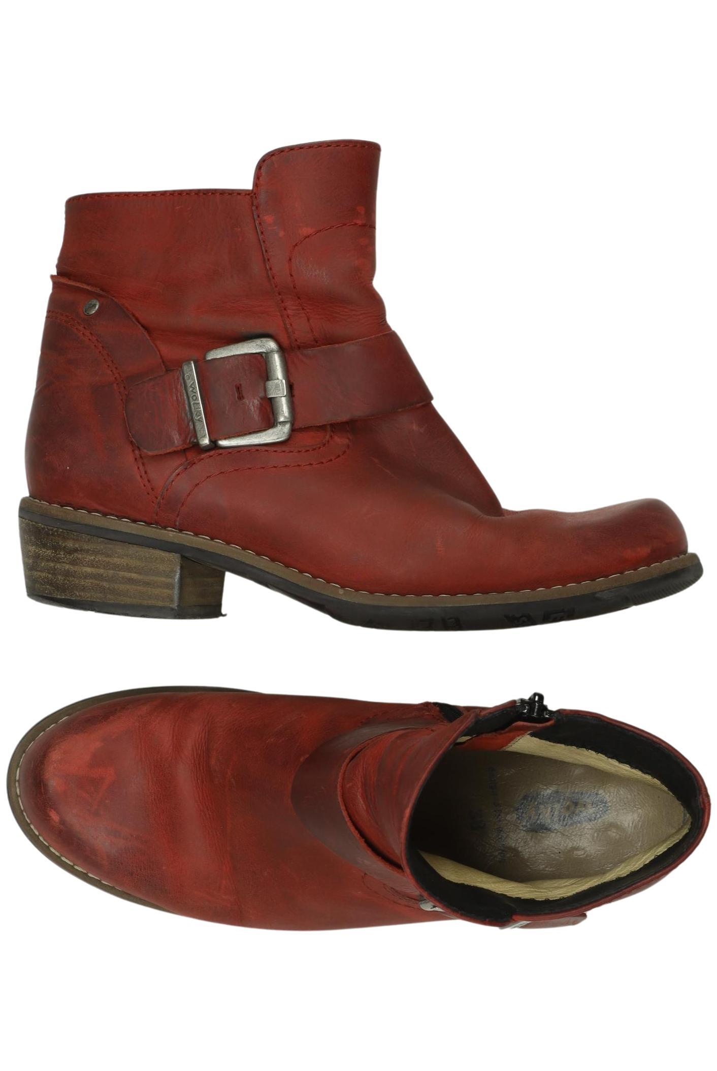

wolky Damen Stiefelette, rot, Gr. 38