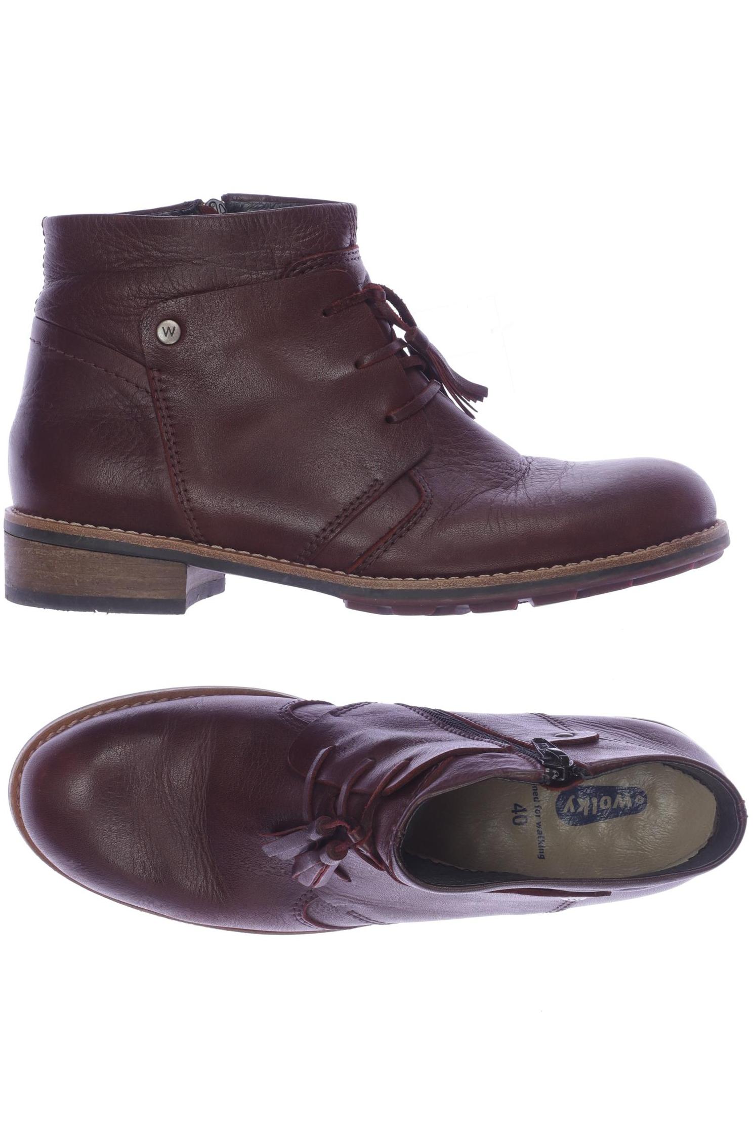 

wolky Damen Stiefelette, bordeaux, Gr. 40