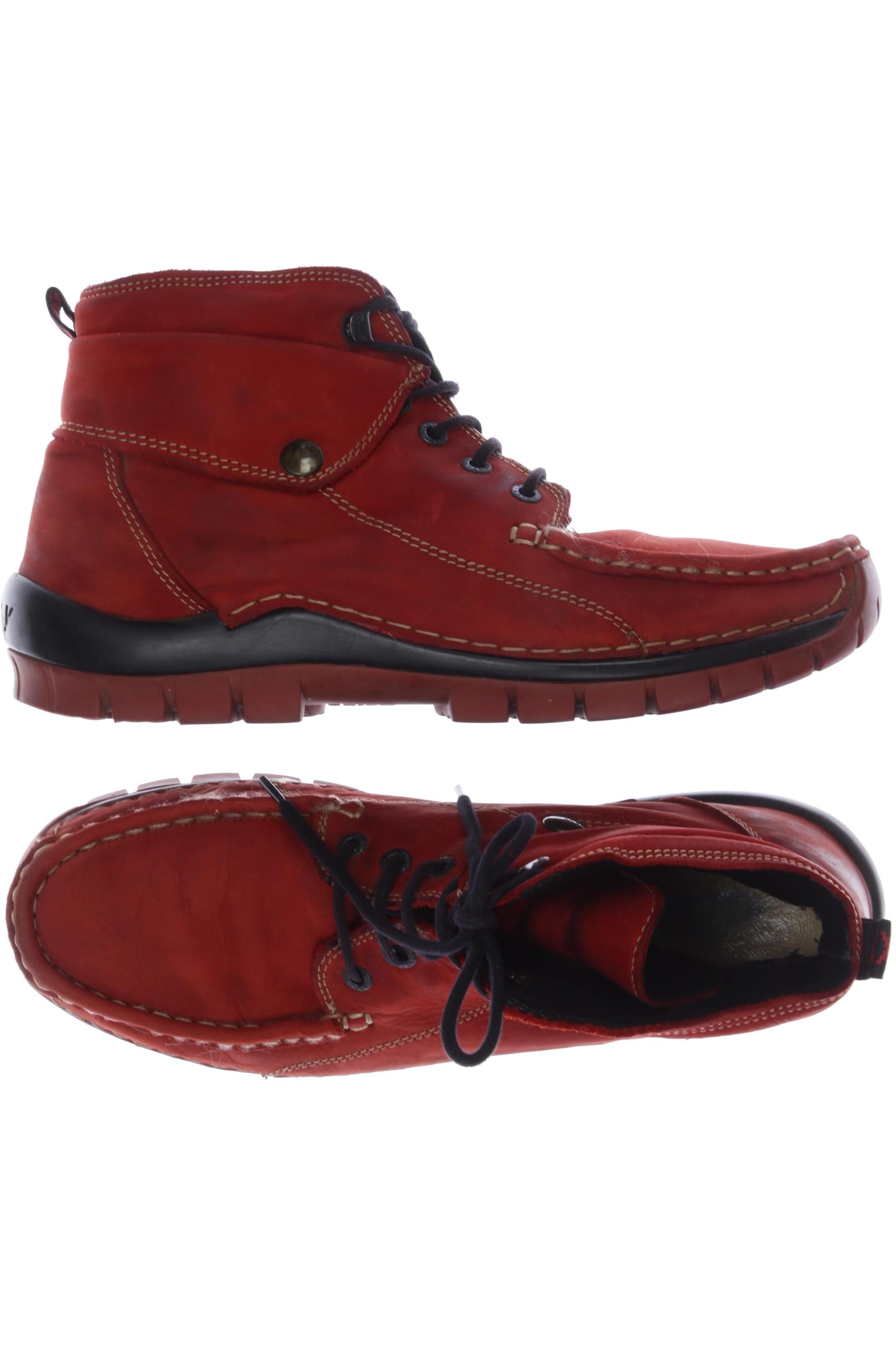 

wolky Damen Stiefelette, rot, Gr. 42
