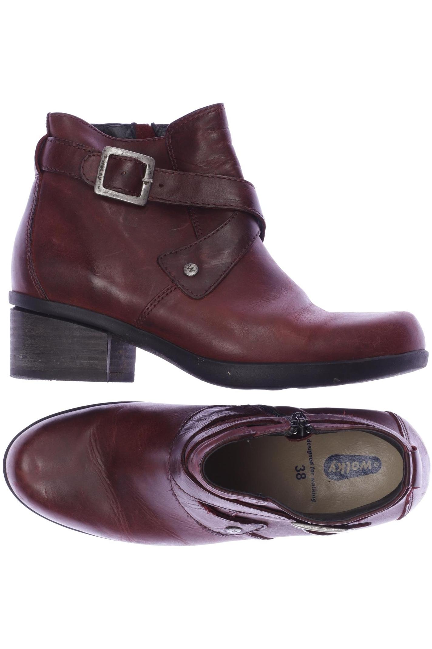 

wolky Damen Stiefelette, bordeaux, Gr. 38