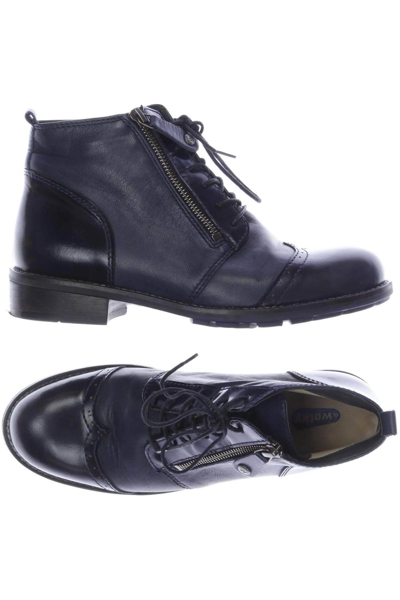 

wolky Damen Stiefelette, marineblau, Gr. 39