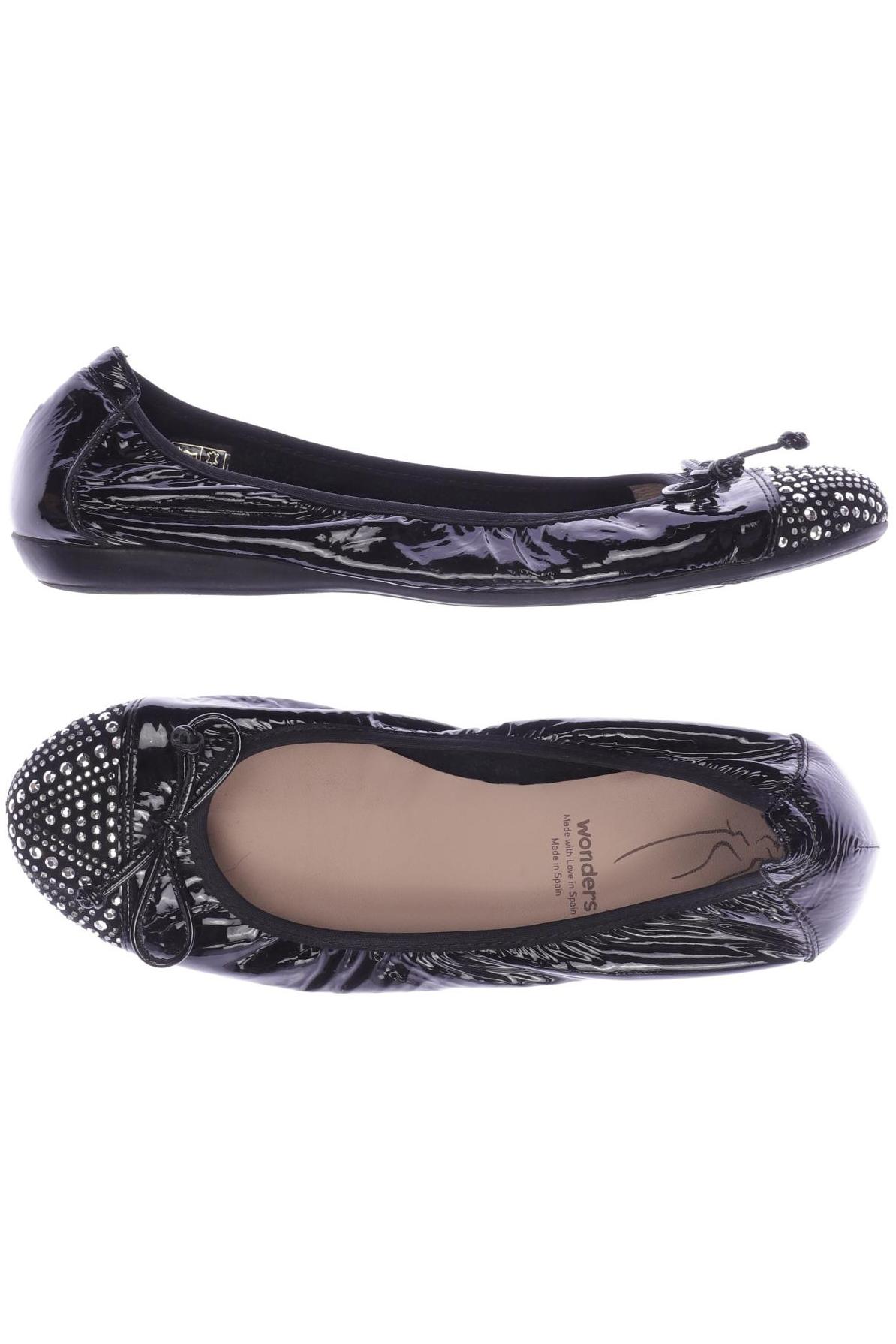

wonders Damen Ballerinas, schwarz