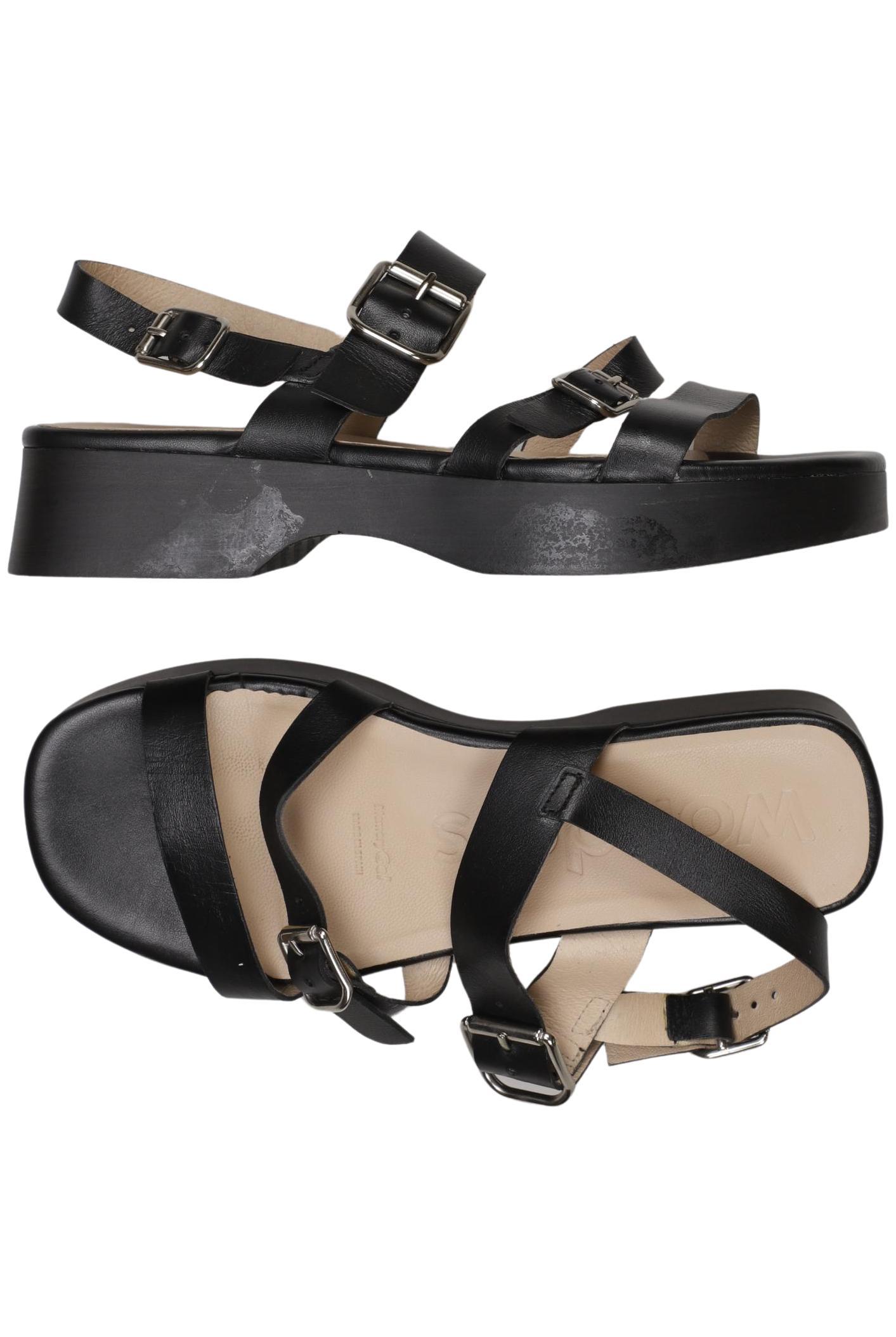 

wonders Damen Sandale, schwarz, Gr. 38