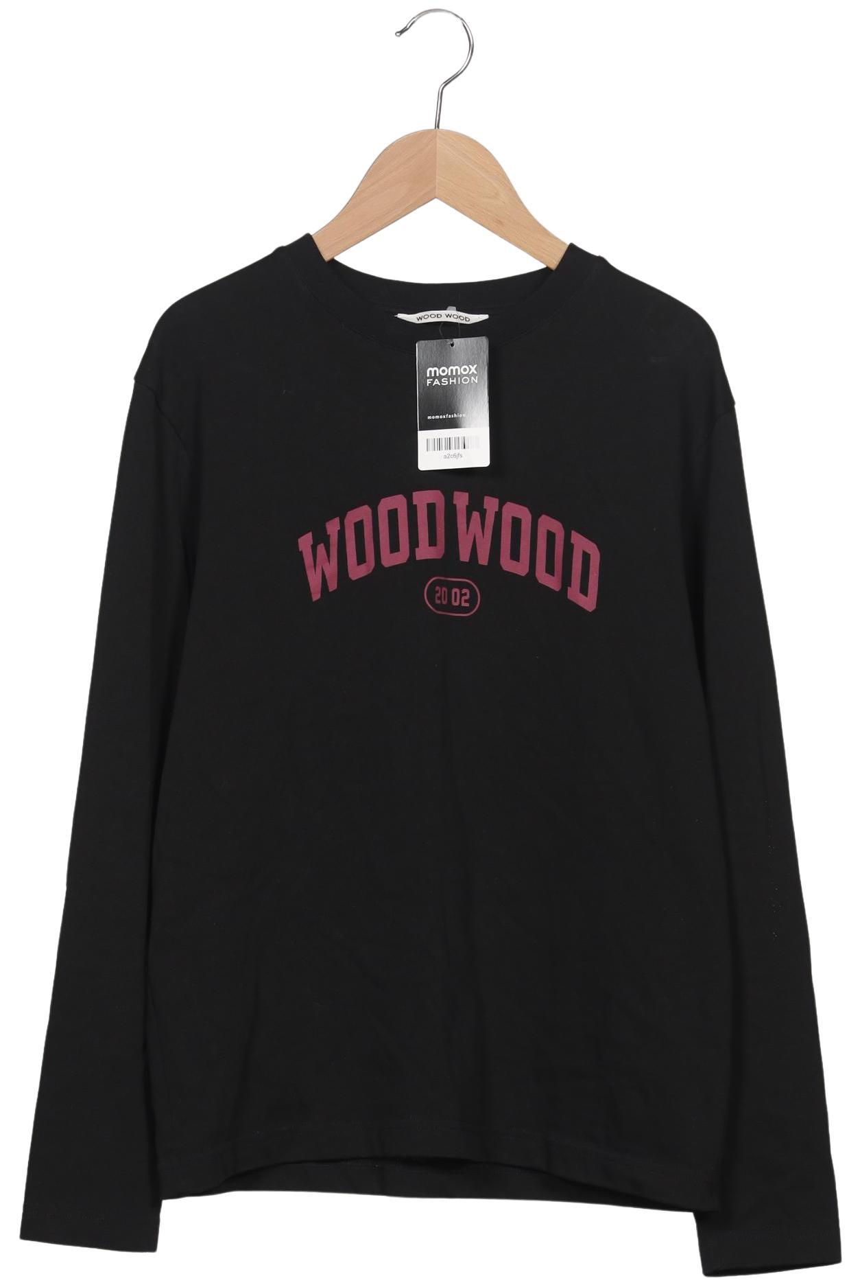 

Wood Wood Damen Langarmshirt, schwarz, Gr. 42