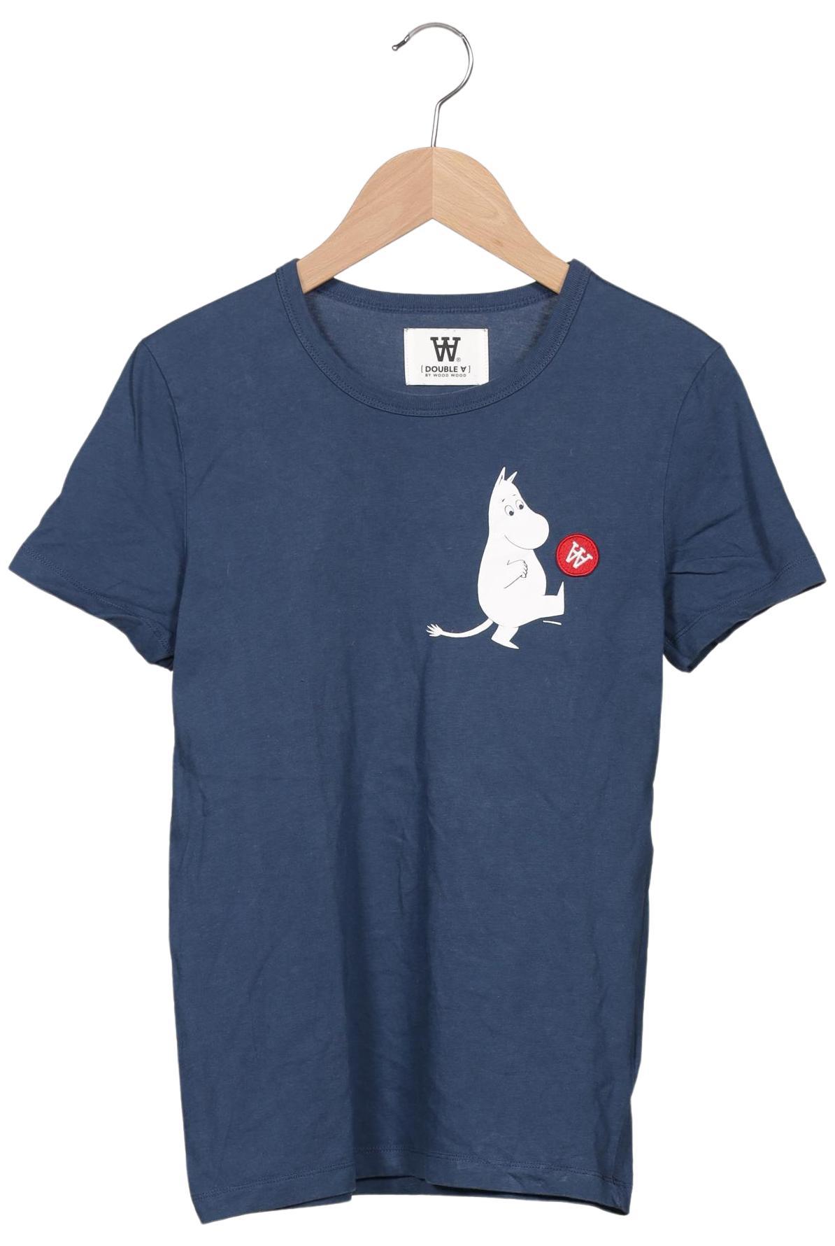 

Wood Wood Damen T-Shirt, blau, Gr. 34