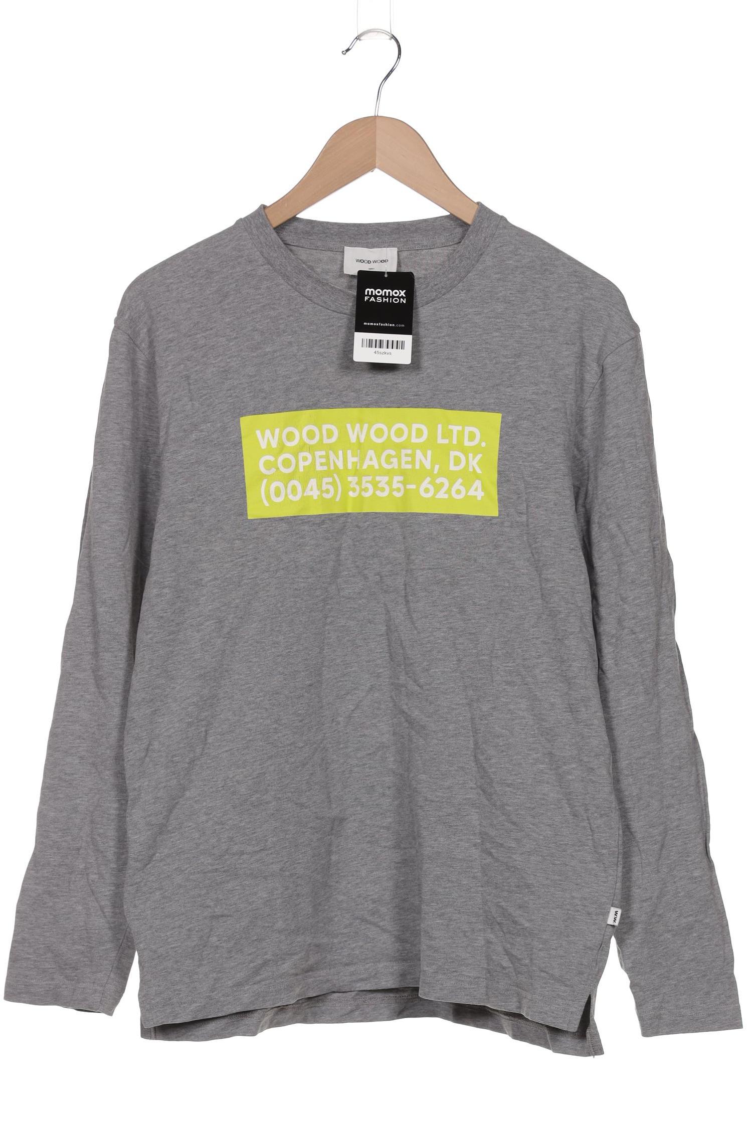 Thumbnail - Wood Wood Herren Langarmshirt, grau, Gr. 46