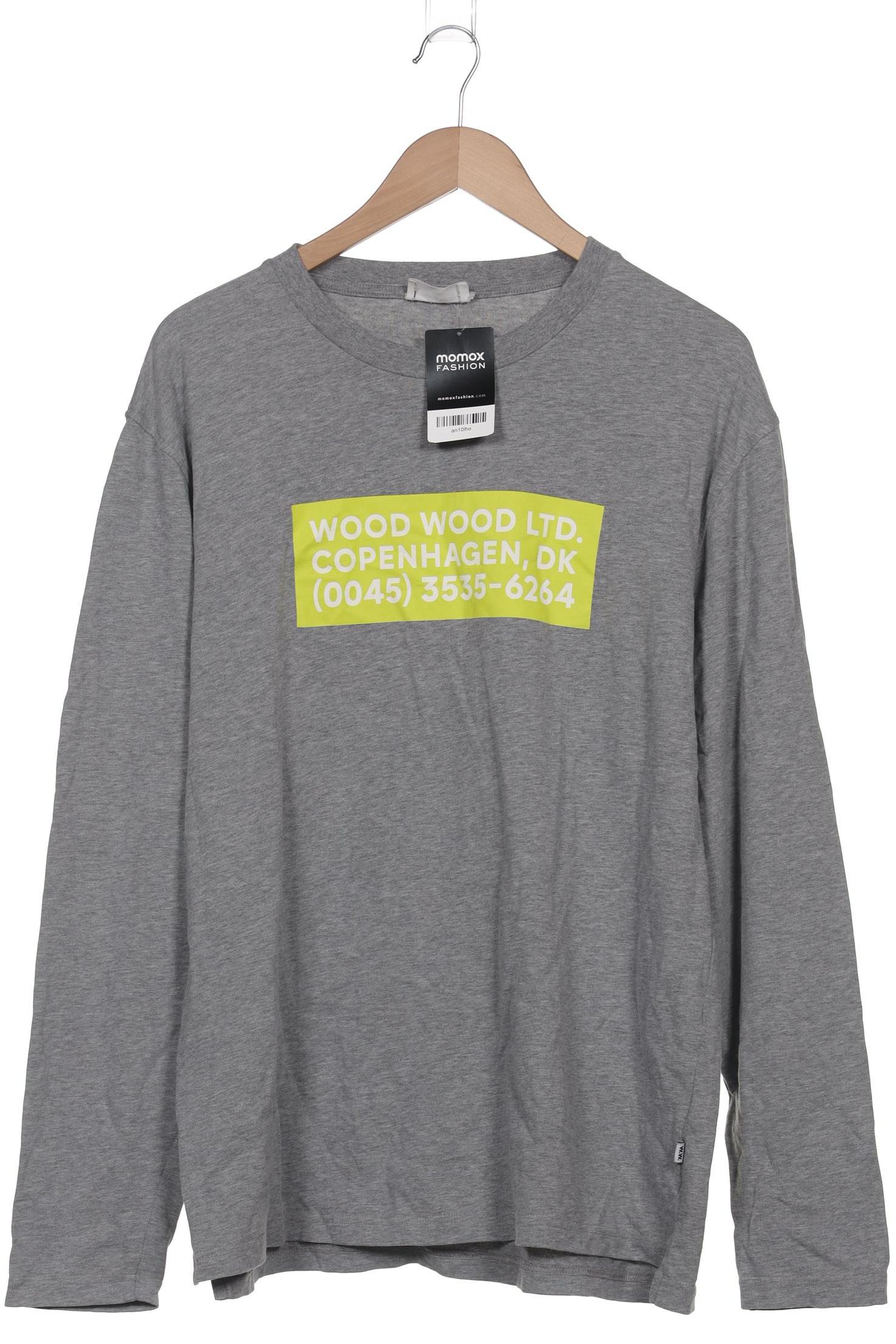 

Wood Wood Herren Langarmshirt, grau, Gr. 52