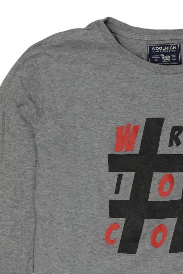 Thumbnail - Woolrich Jungen Langarmshirt, grau, Gr. 14