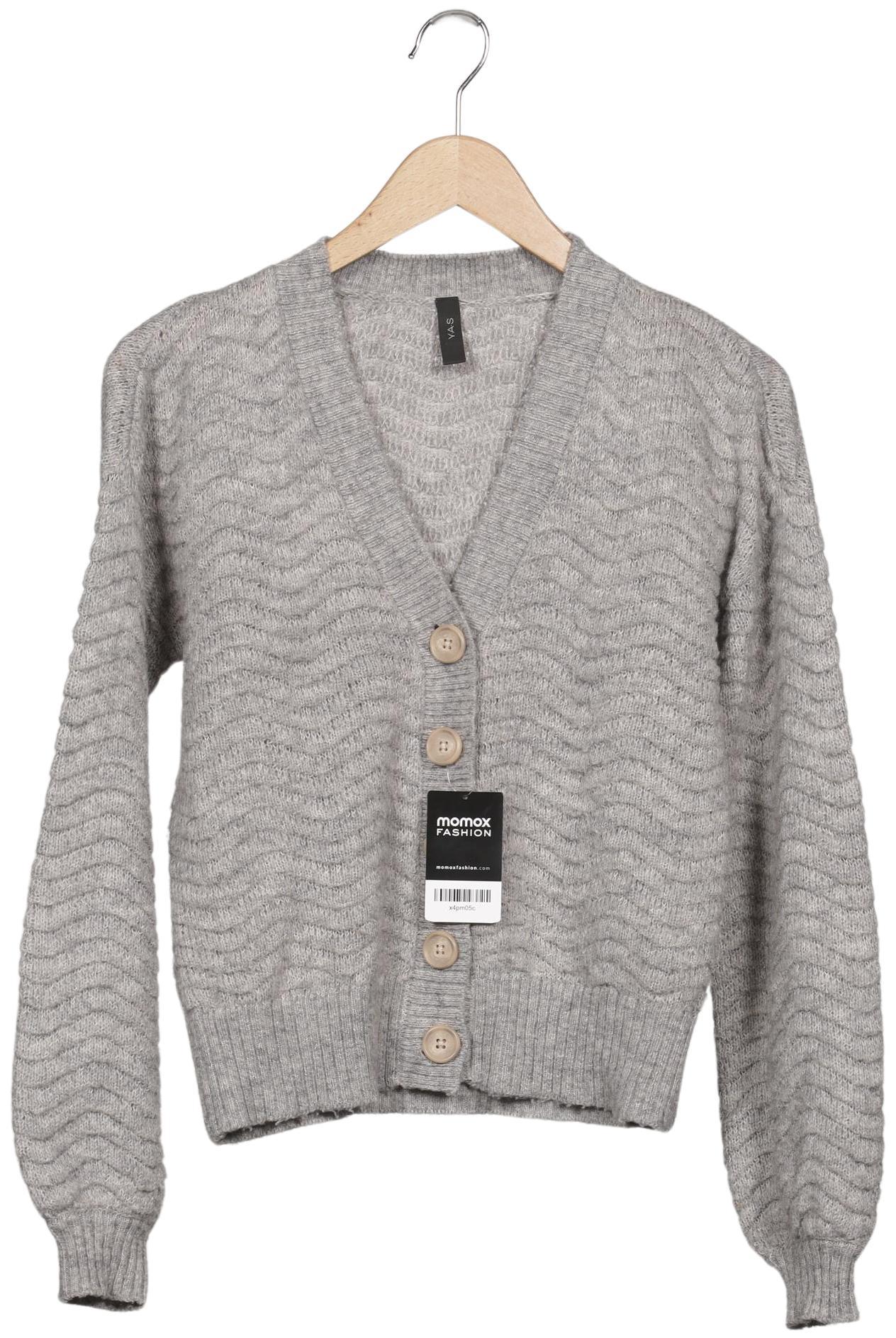 

YAS Damen Strickjacke, grau, Gr. 36