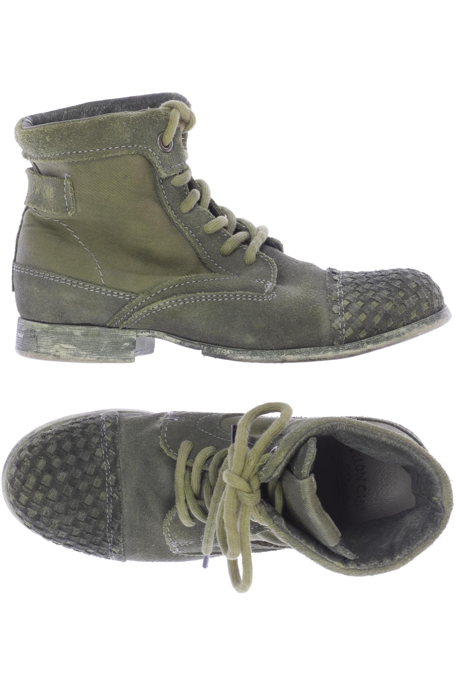 

Yellow Cab Damen Stiefelette, grün, Gr. 38