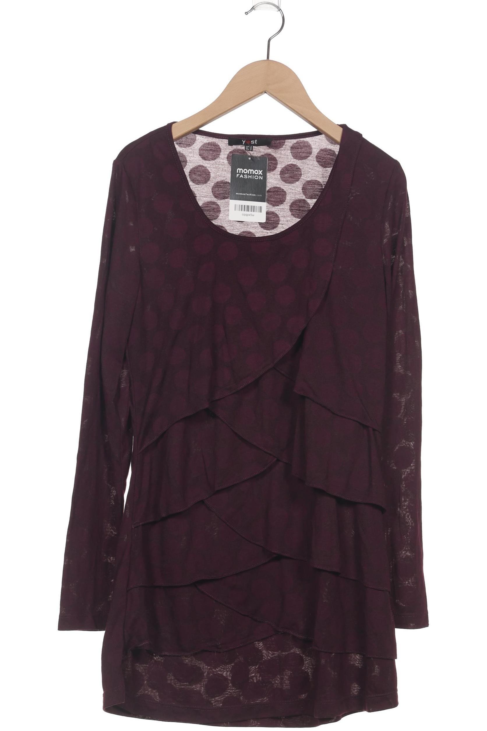 

yest Damen Langarmshirt, bordeaux, Gr. 36