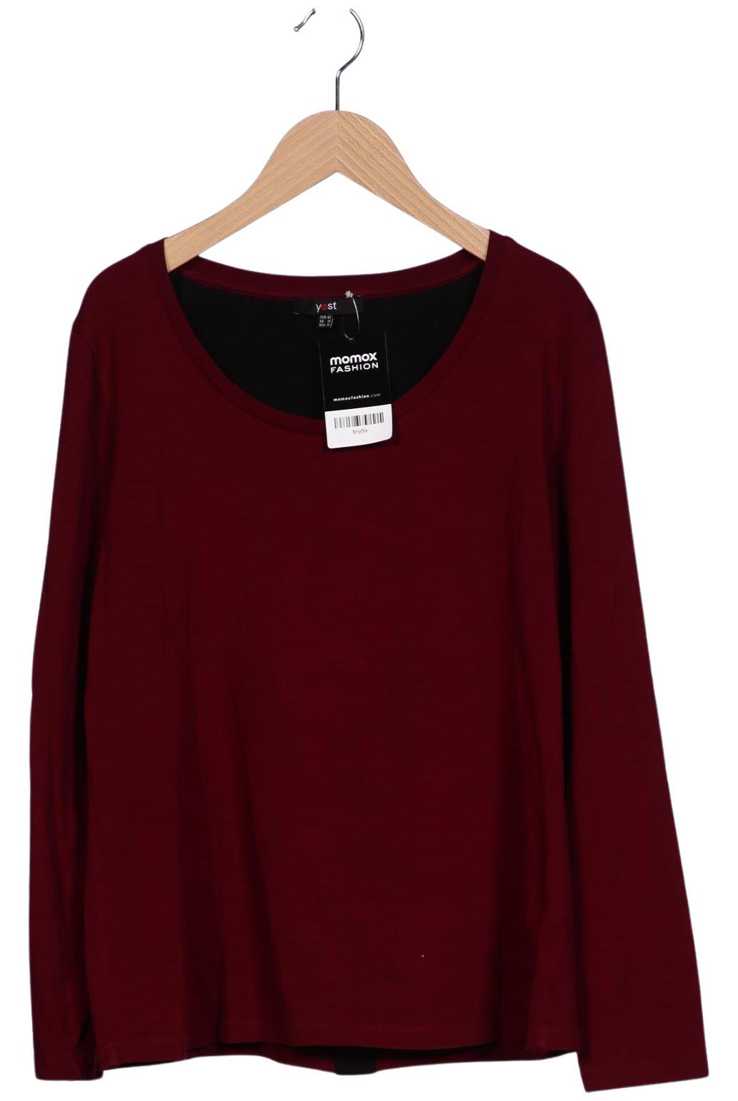 

yest Damen Langarmshirt, bordeaux, Gr. 42