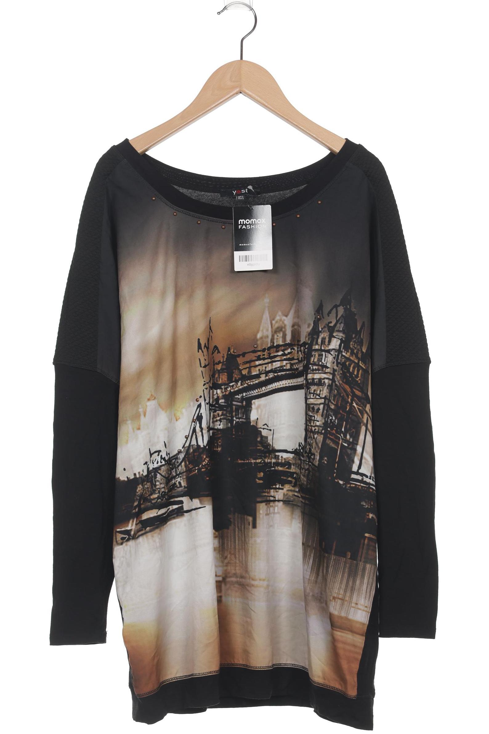 

yest Damen Langarmshirt, schwarz, Gr. 36