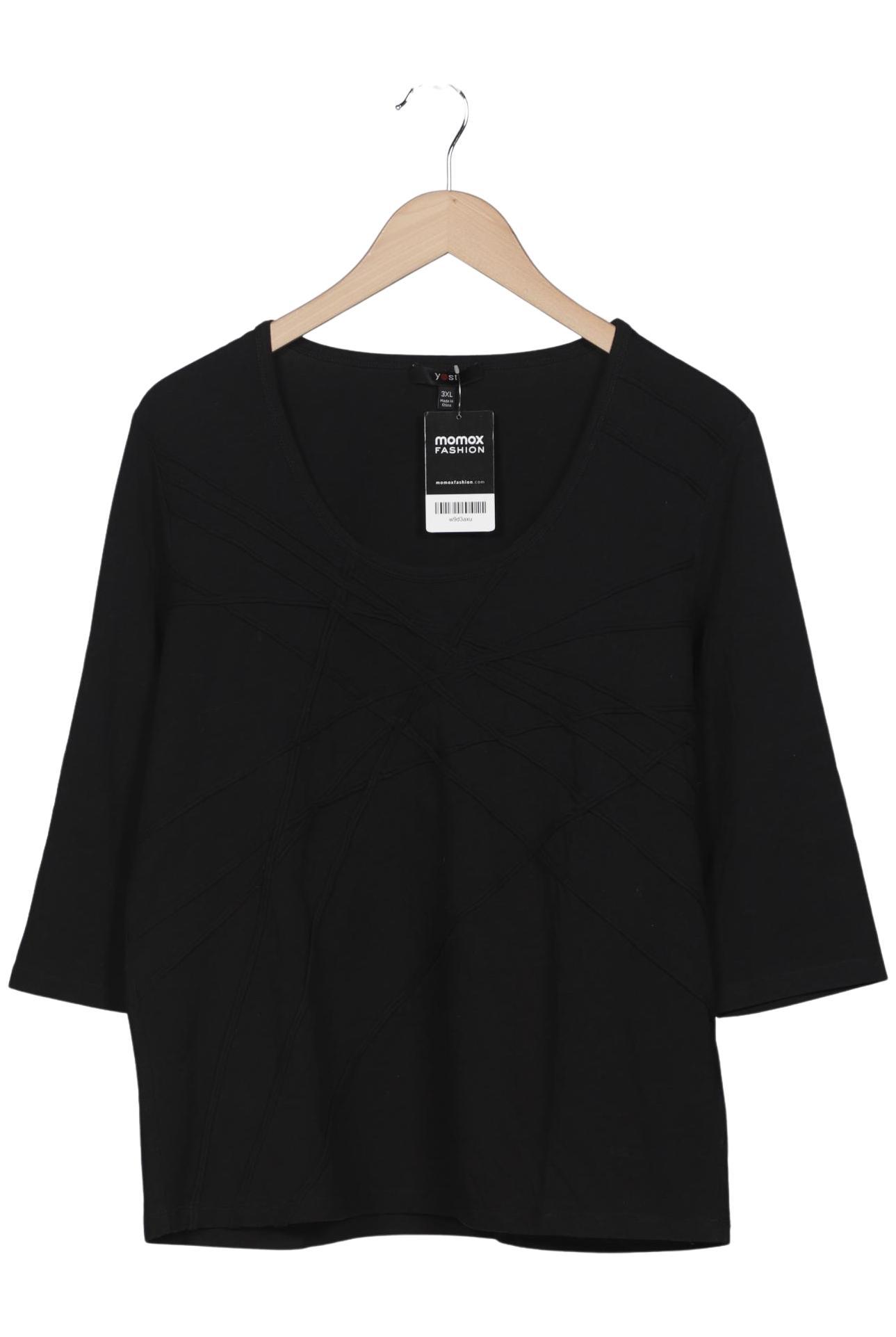 

yest Damen Langarmshirt, schwarz, Gr. 48