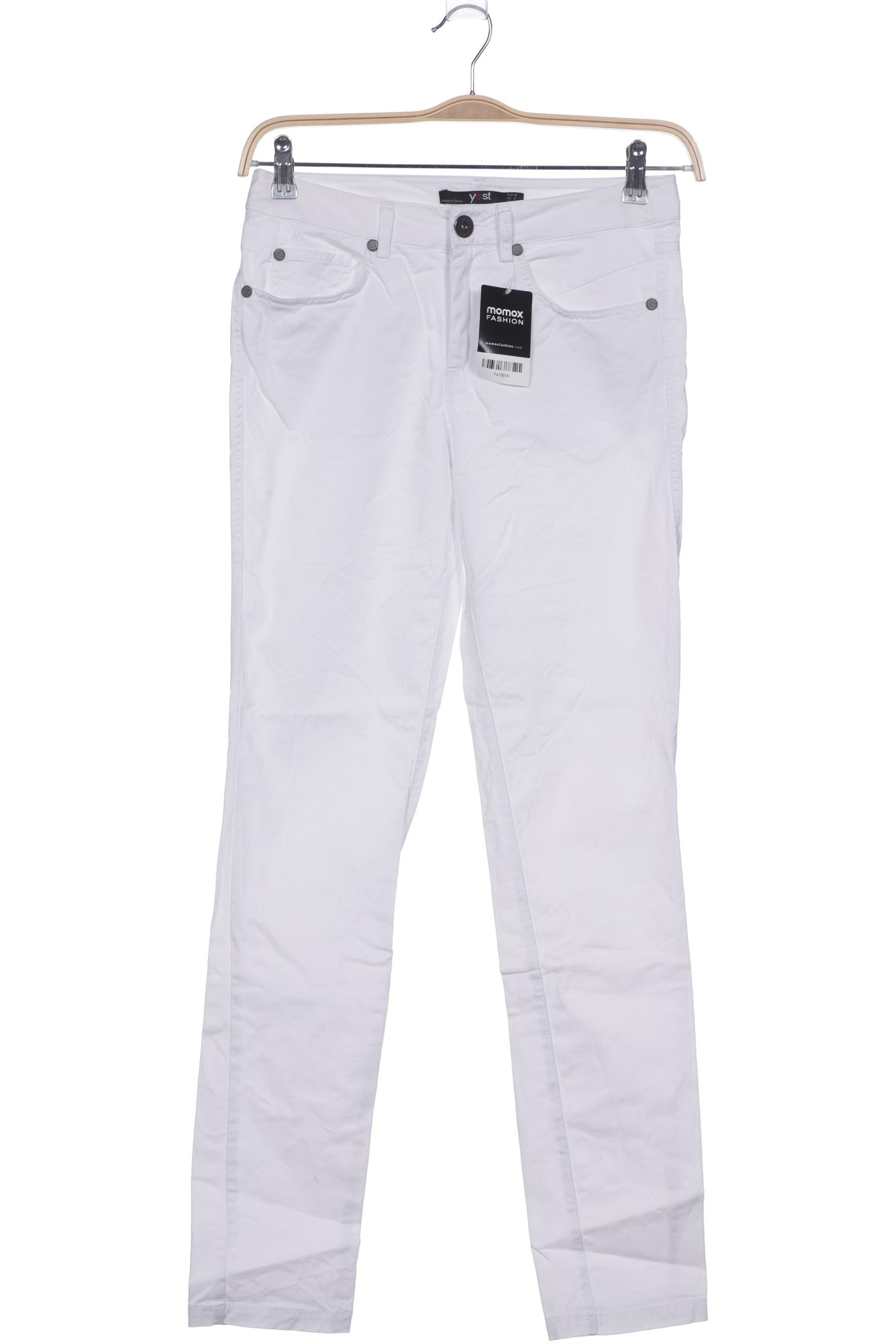

yest Damen Stoffhose, weiß, Gr. 36