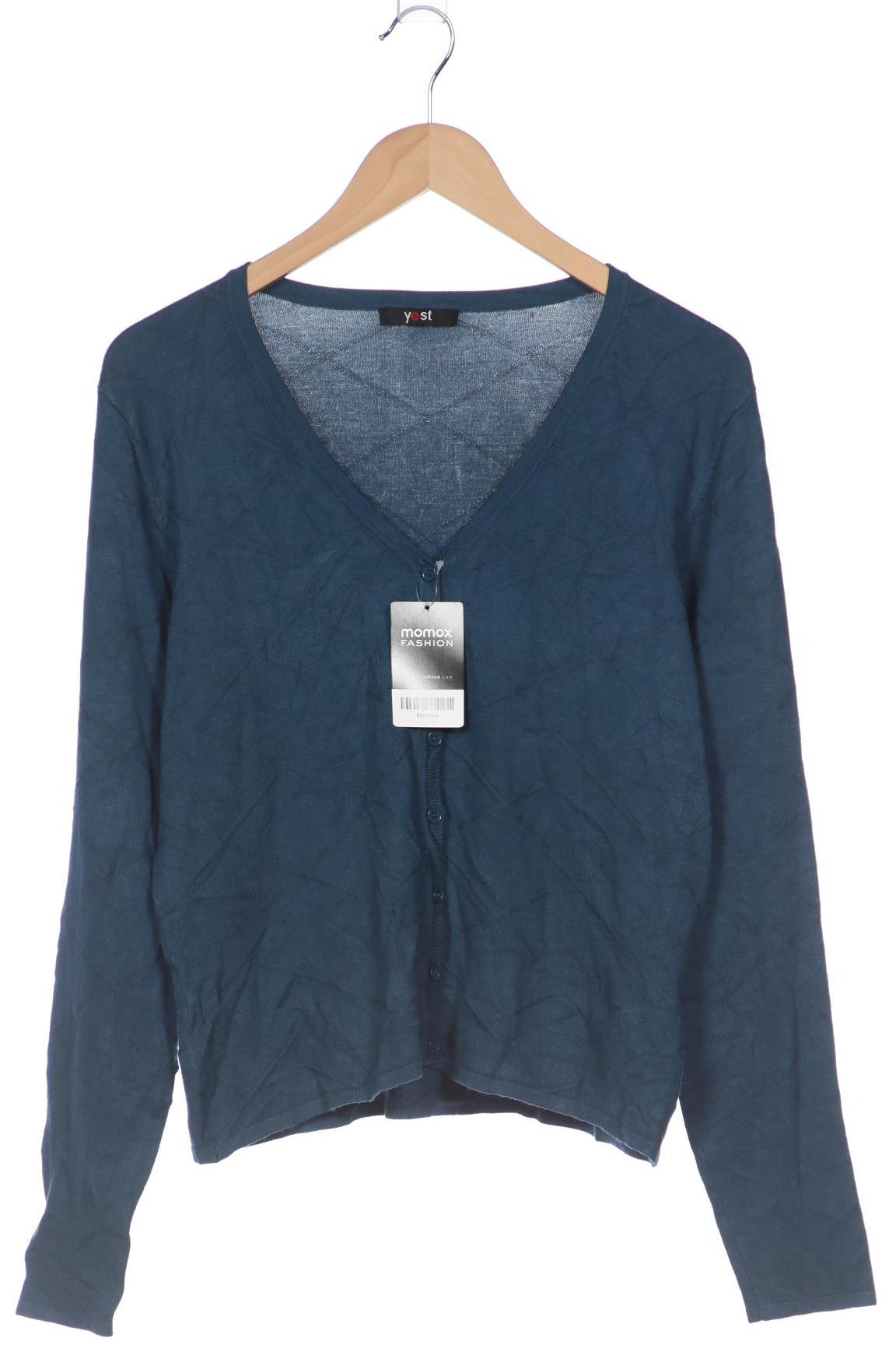 

yest Damen Strickjacke, türkis, Gr. 38